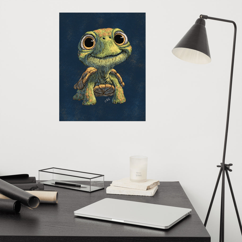 Happy Turtle Art Print
