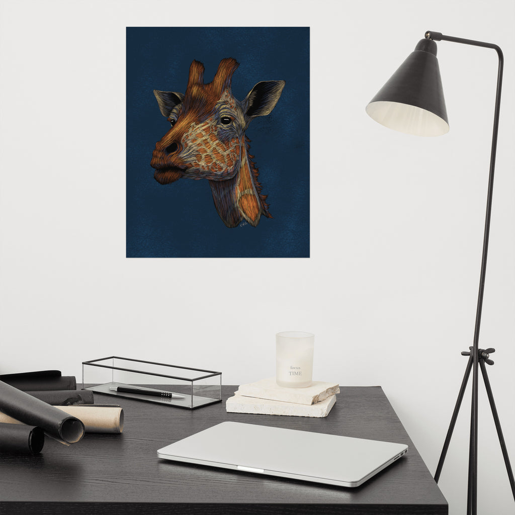 Stylized Giraffe Art Print