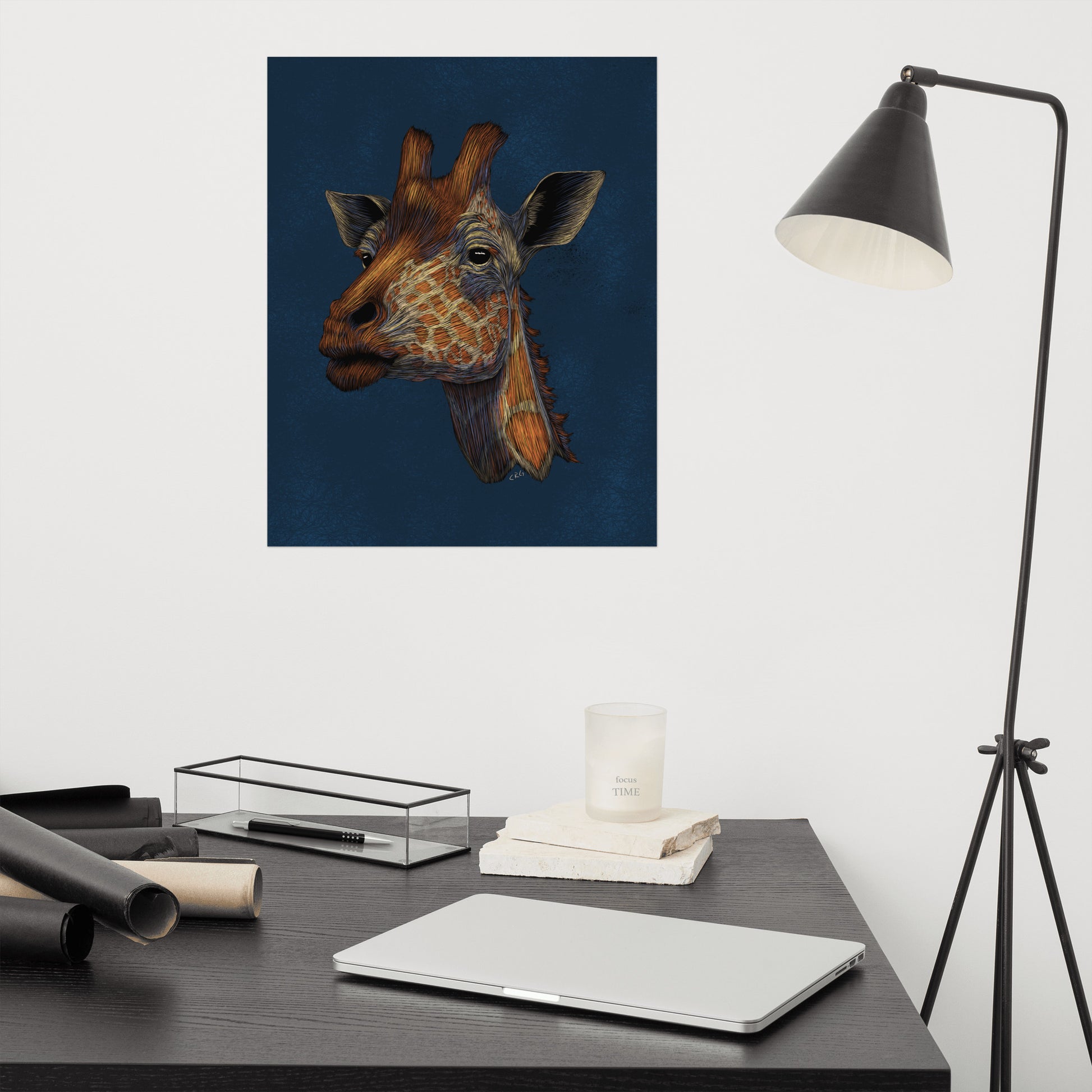 Stylized Giraffe Art Print