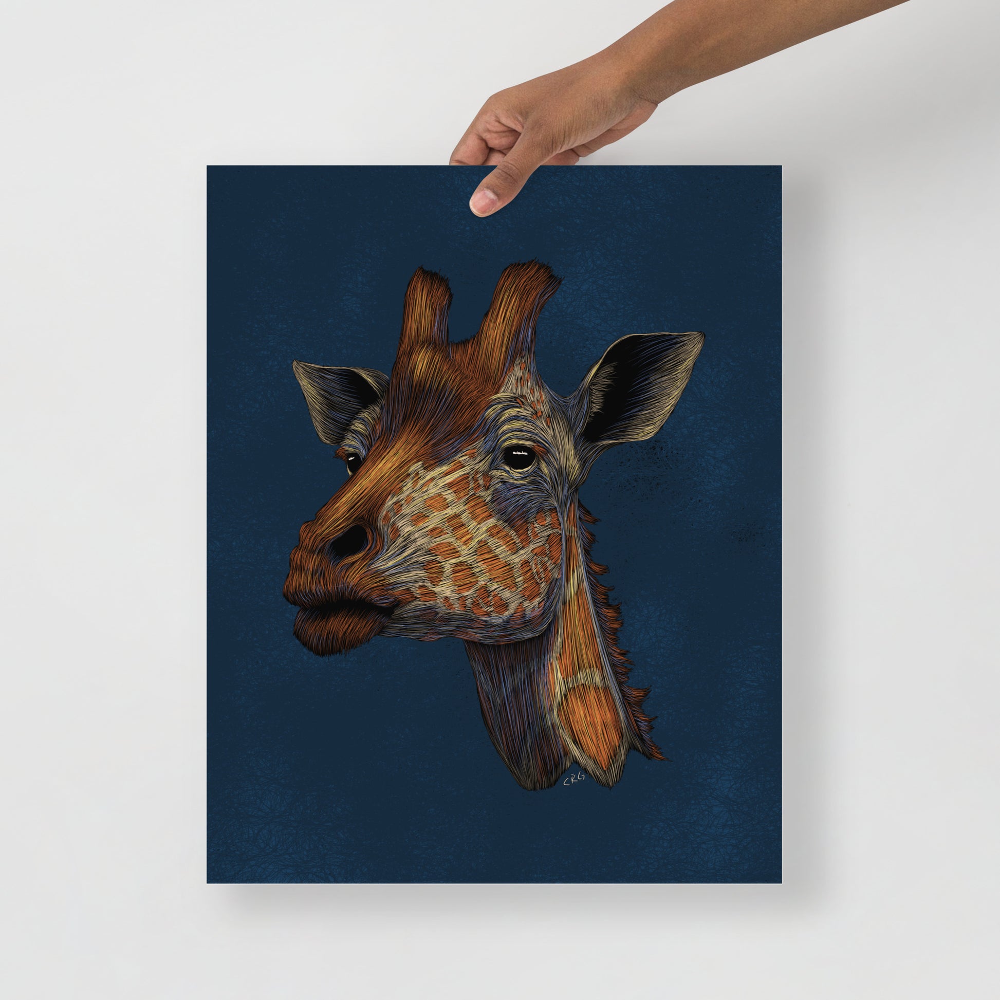 Stylized Giraffe Art Print