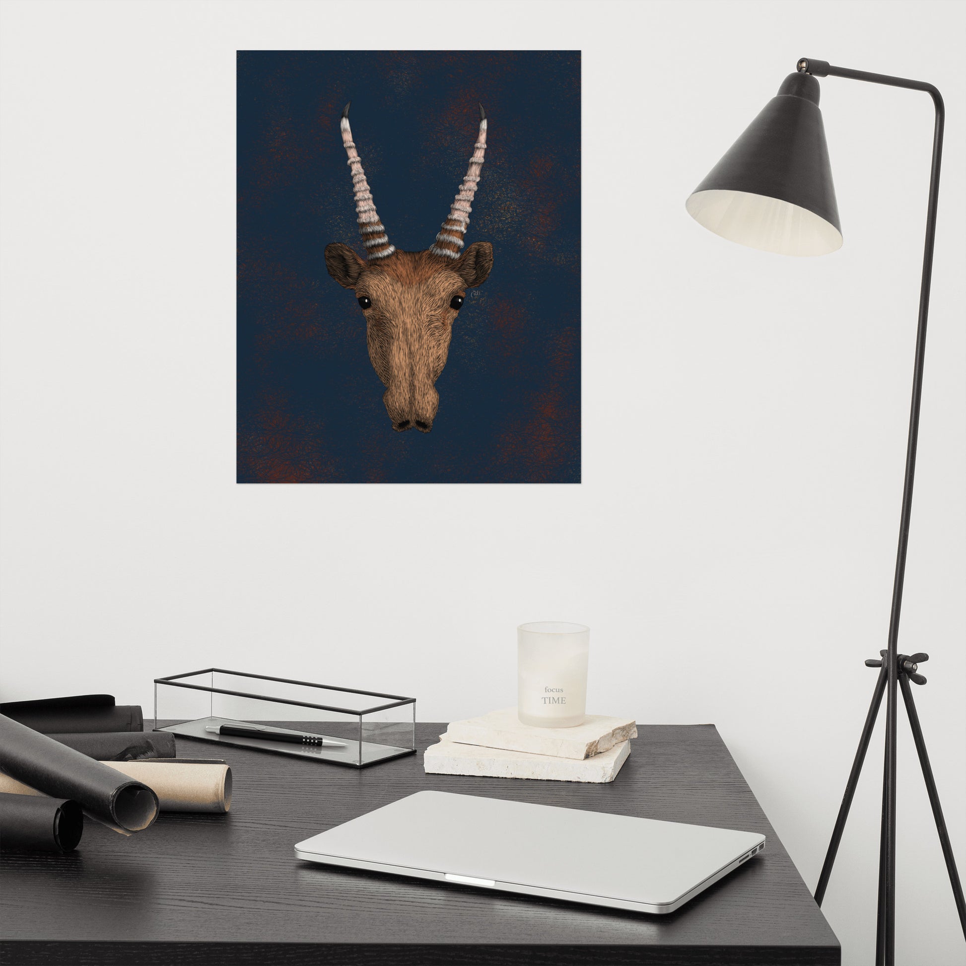 Saiga Antelope Art Print