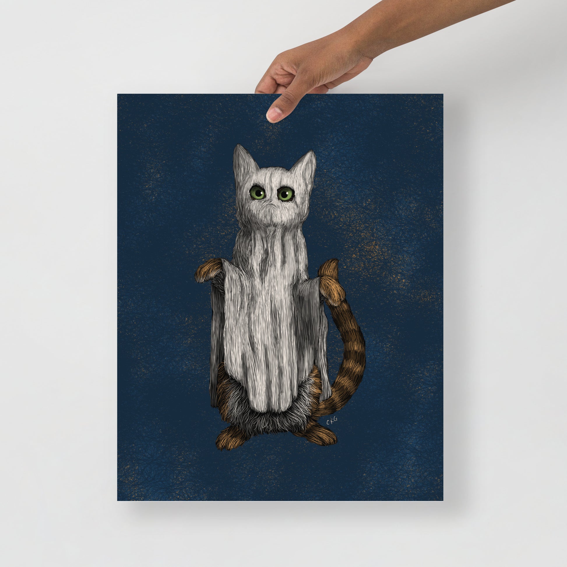 Cat Ghost Art Print
