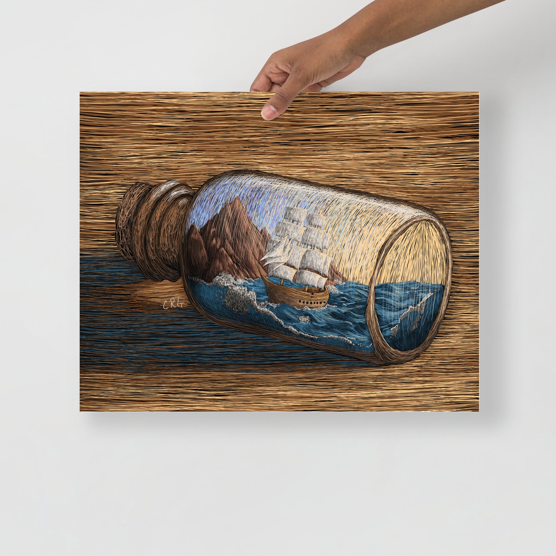 Life in a Bottle Art Print