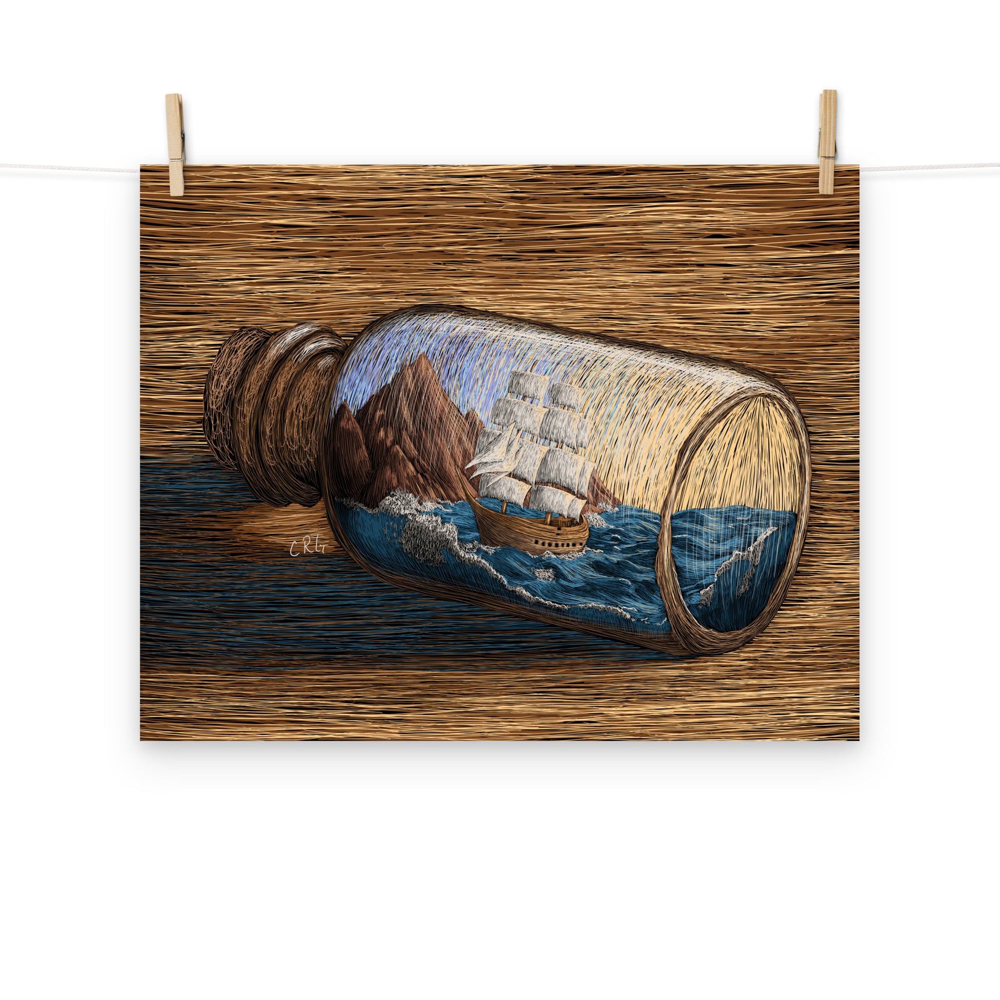 Life in a Bottle Art Print