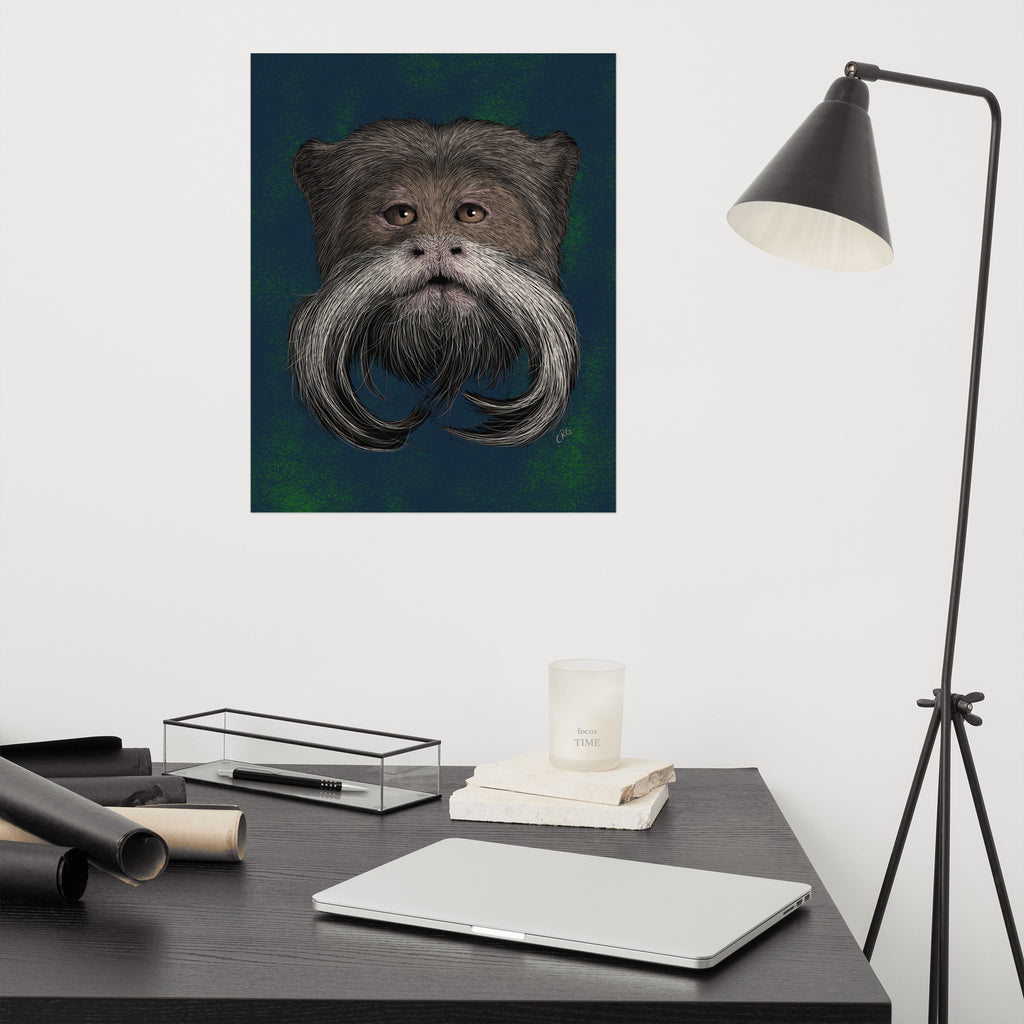 Emperor Tamarin Art Print