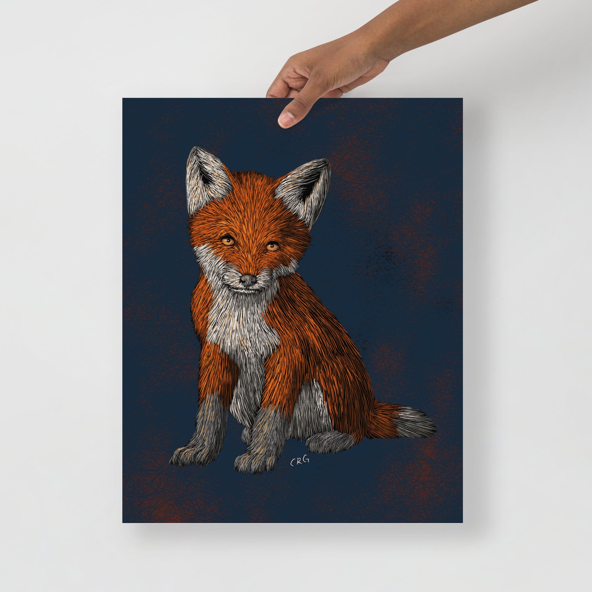 Red Fox Kit Art Print