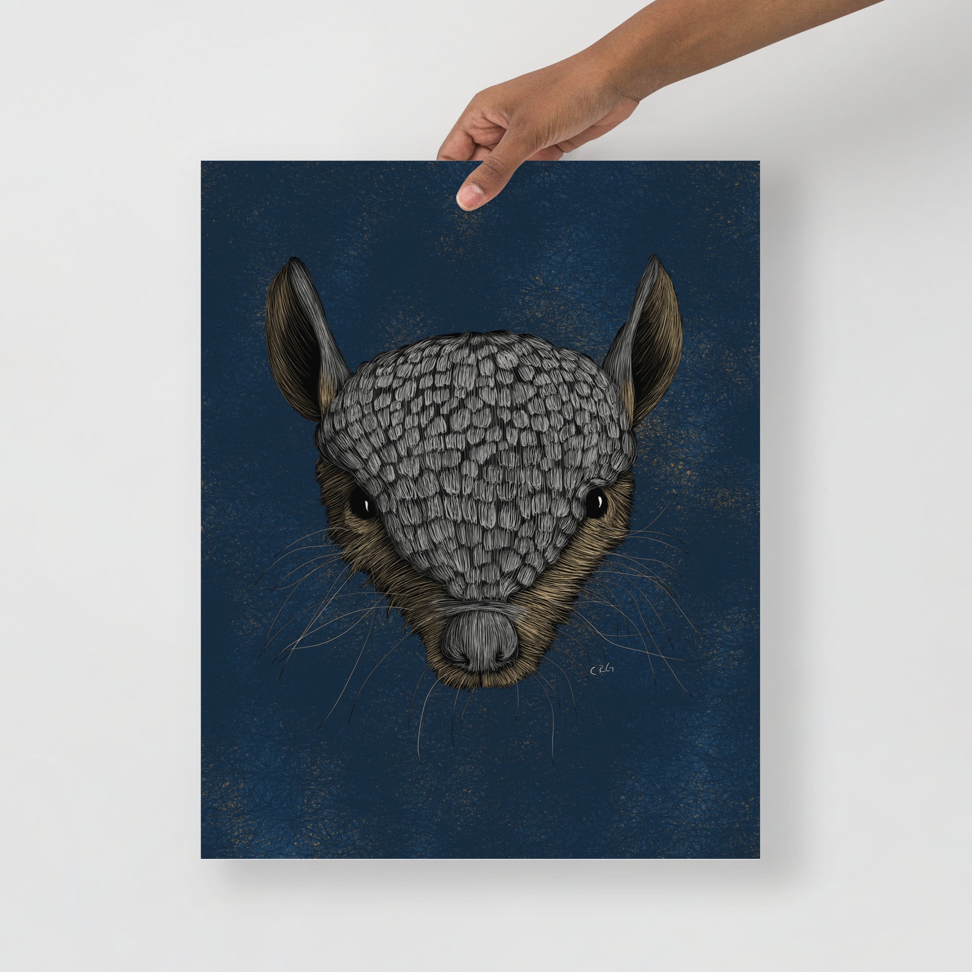 Screaming Hairy Armadillo Art Print