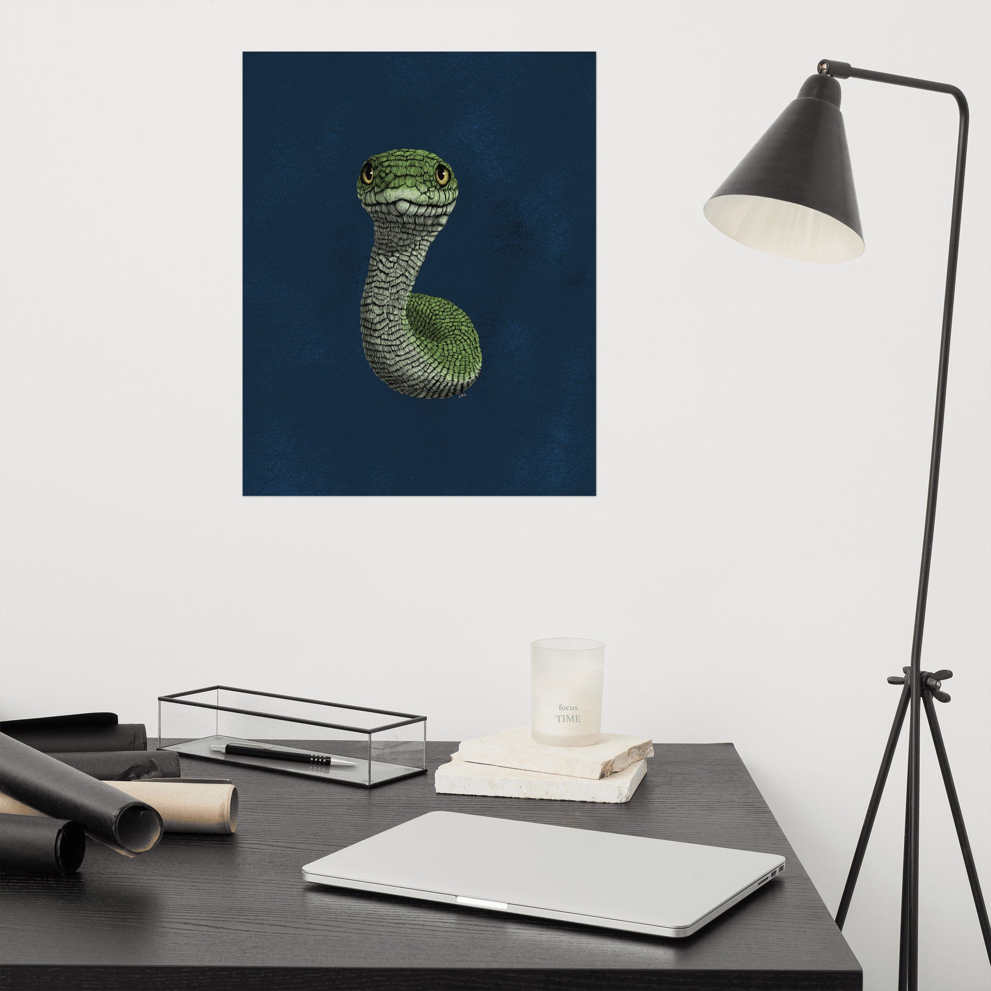 Smooth Green Snake Art Print