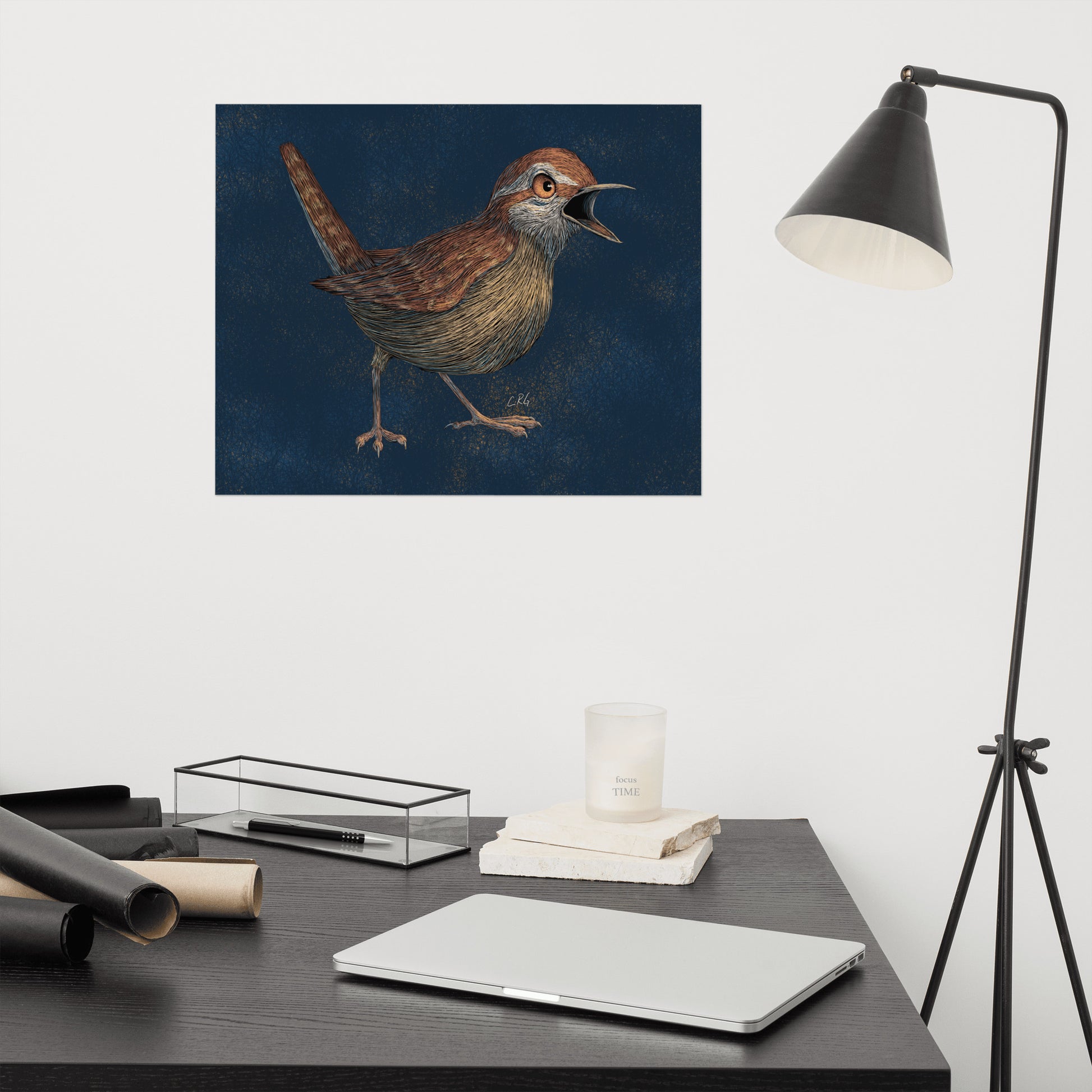Angry Wren Art Print