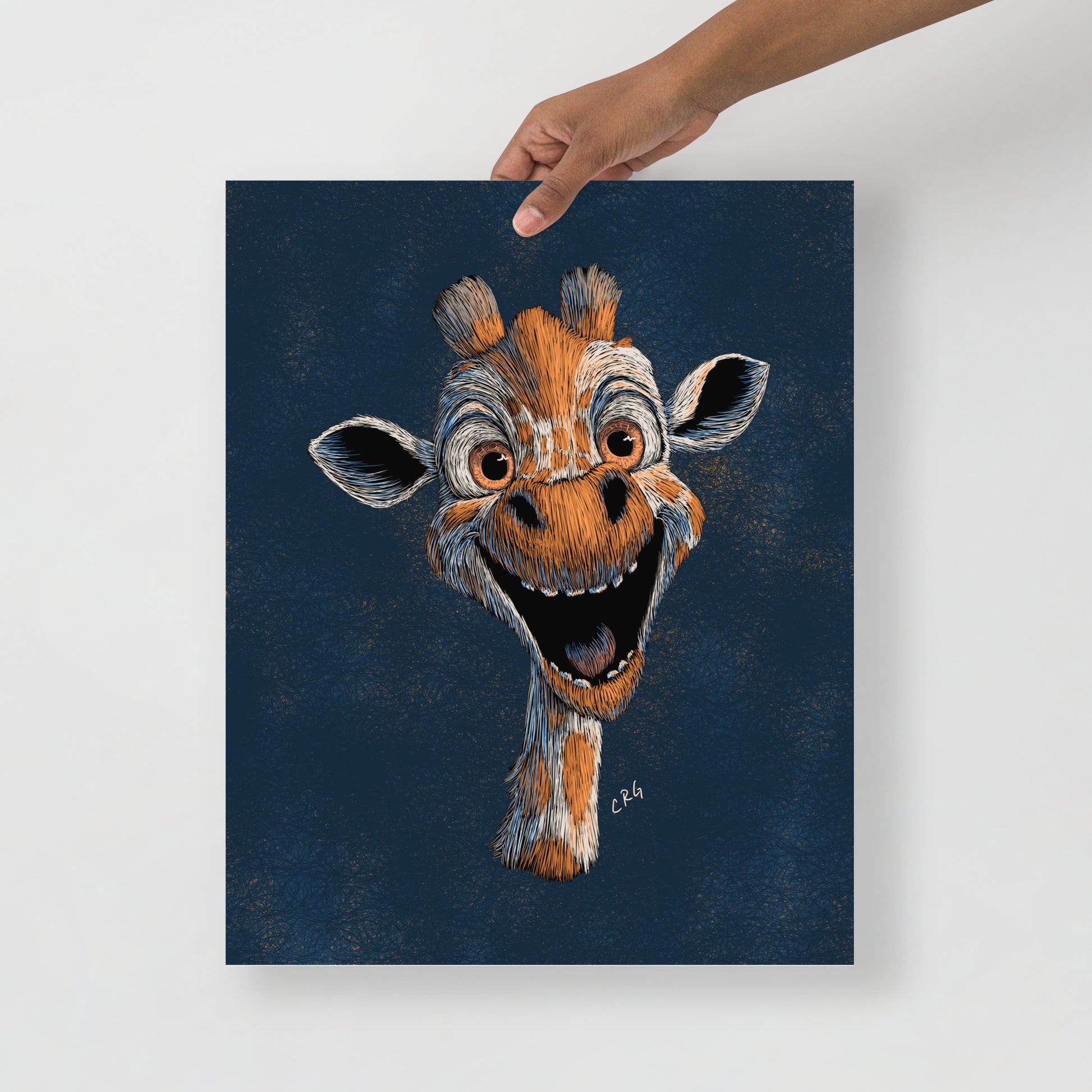 Happy Giraffe Art Print