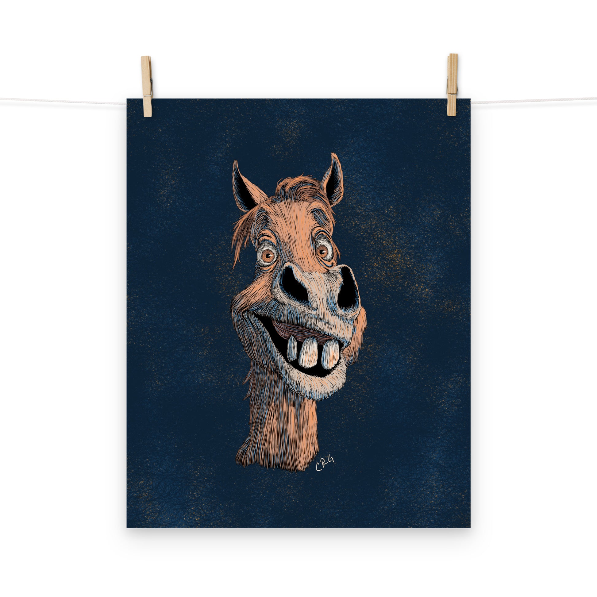 Happy Horse Art Print