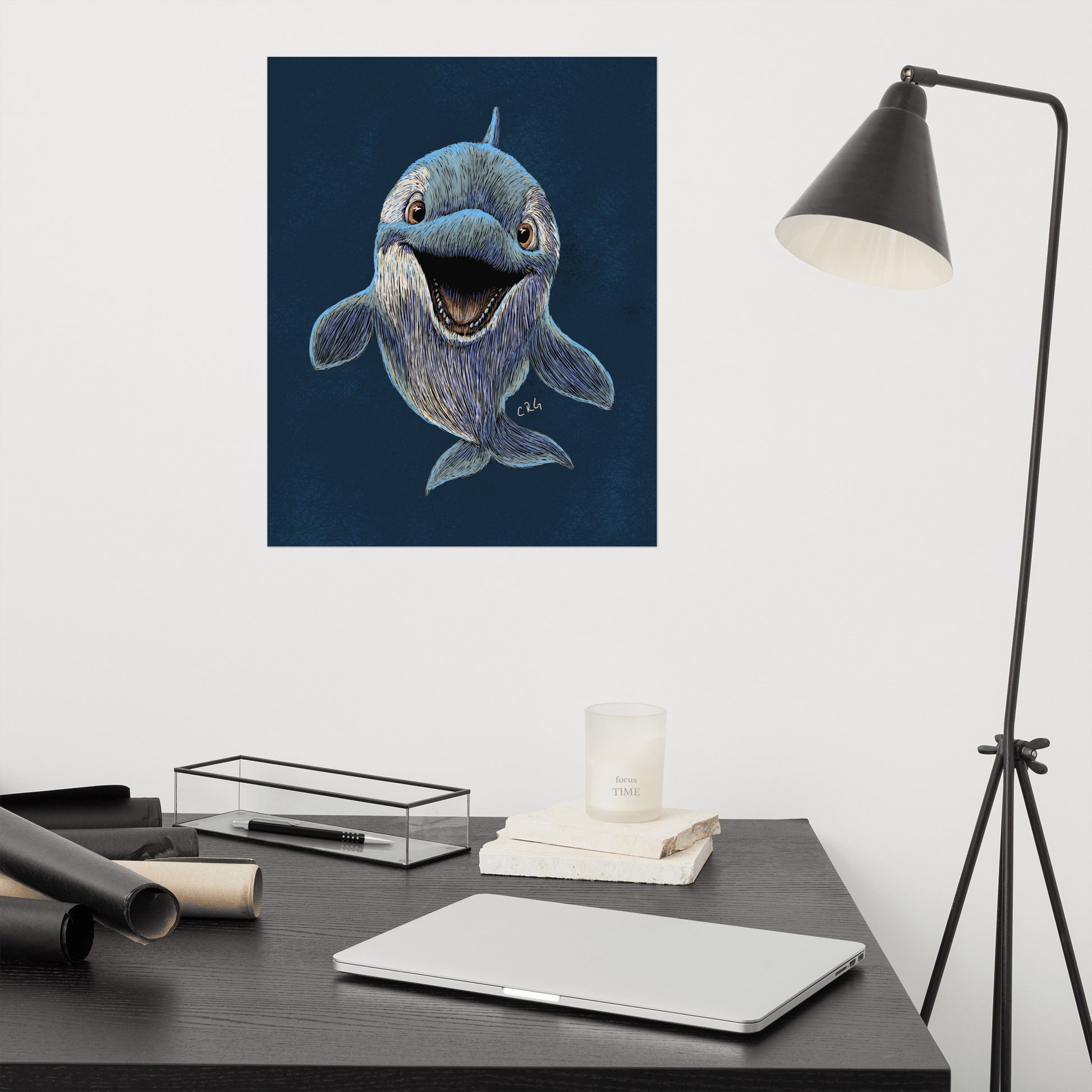 Happy Orca Art Print