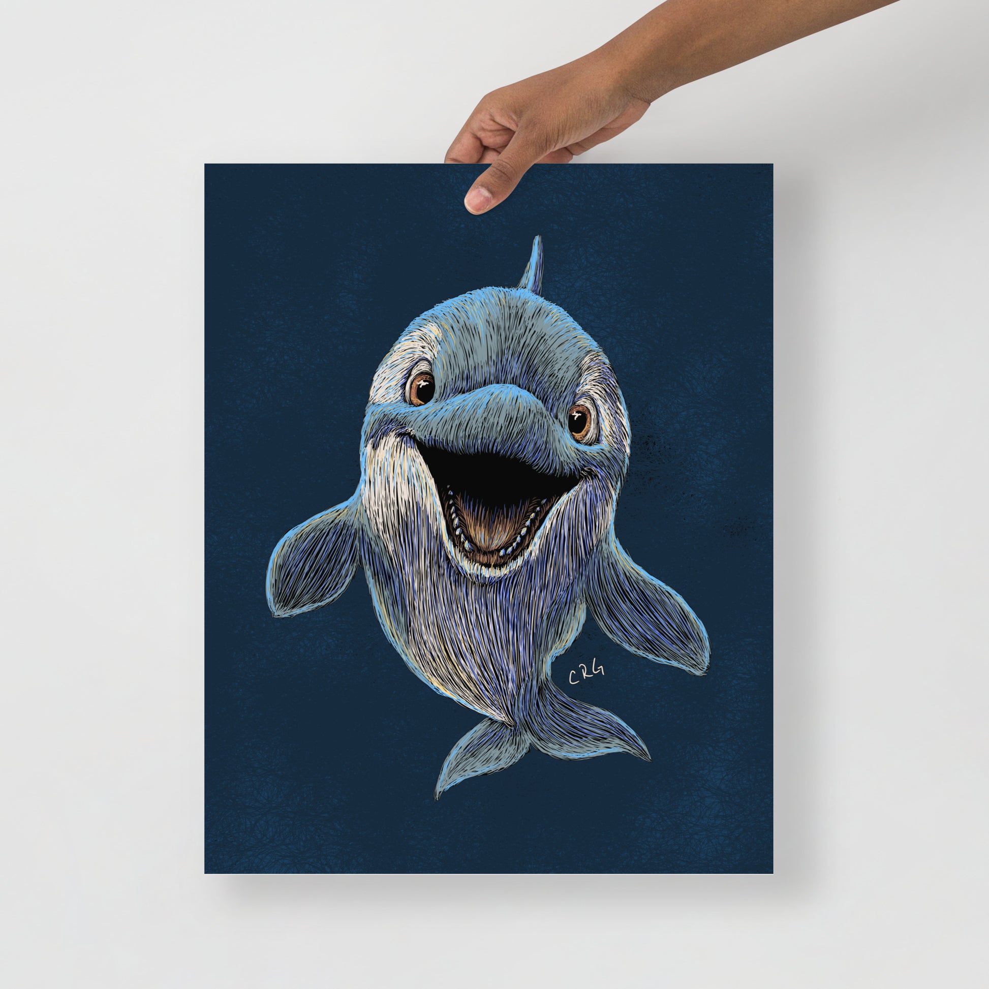 Happy Orca Art Print
