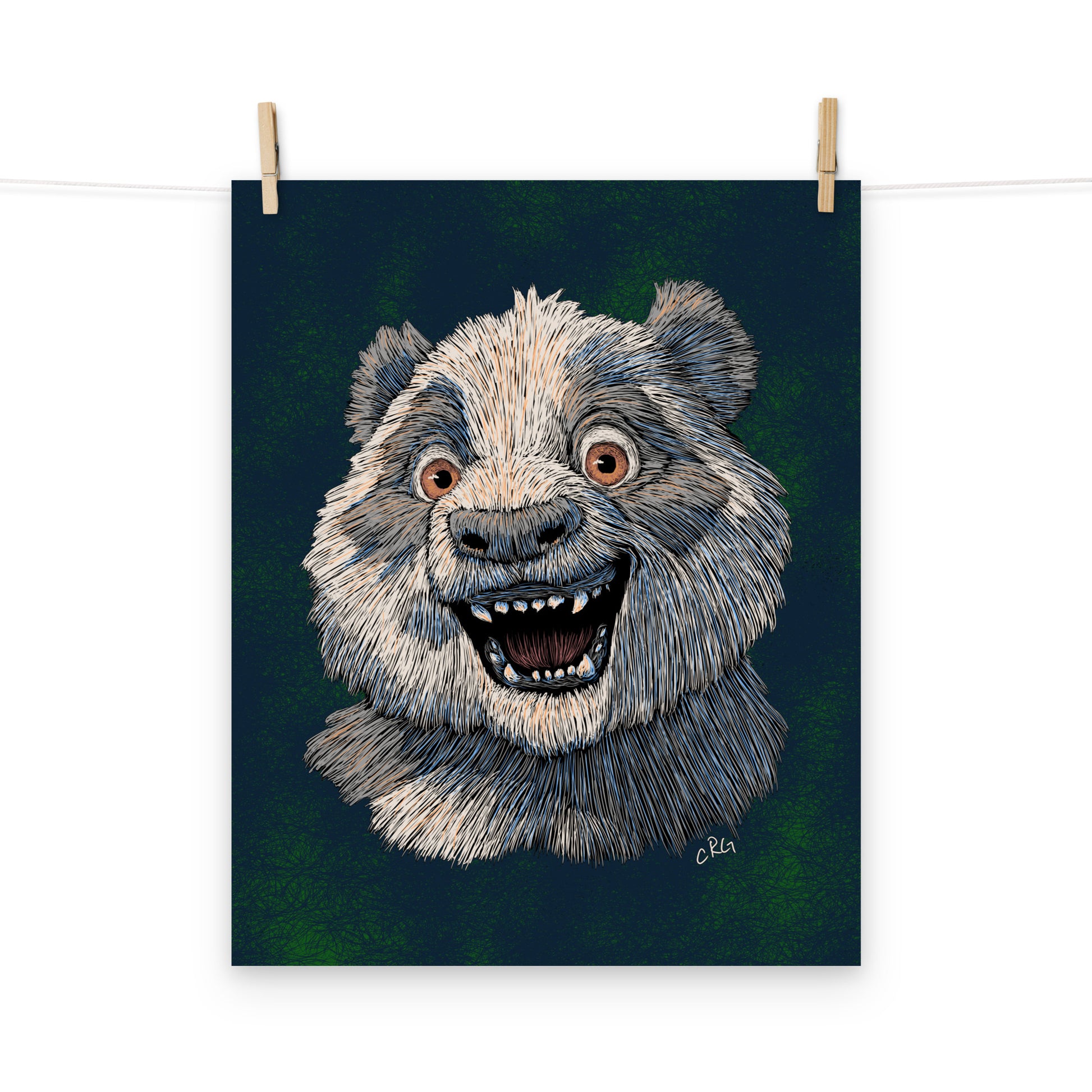 Happy Panda Art Print