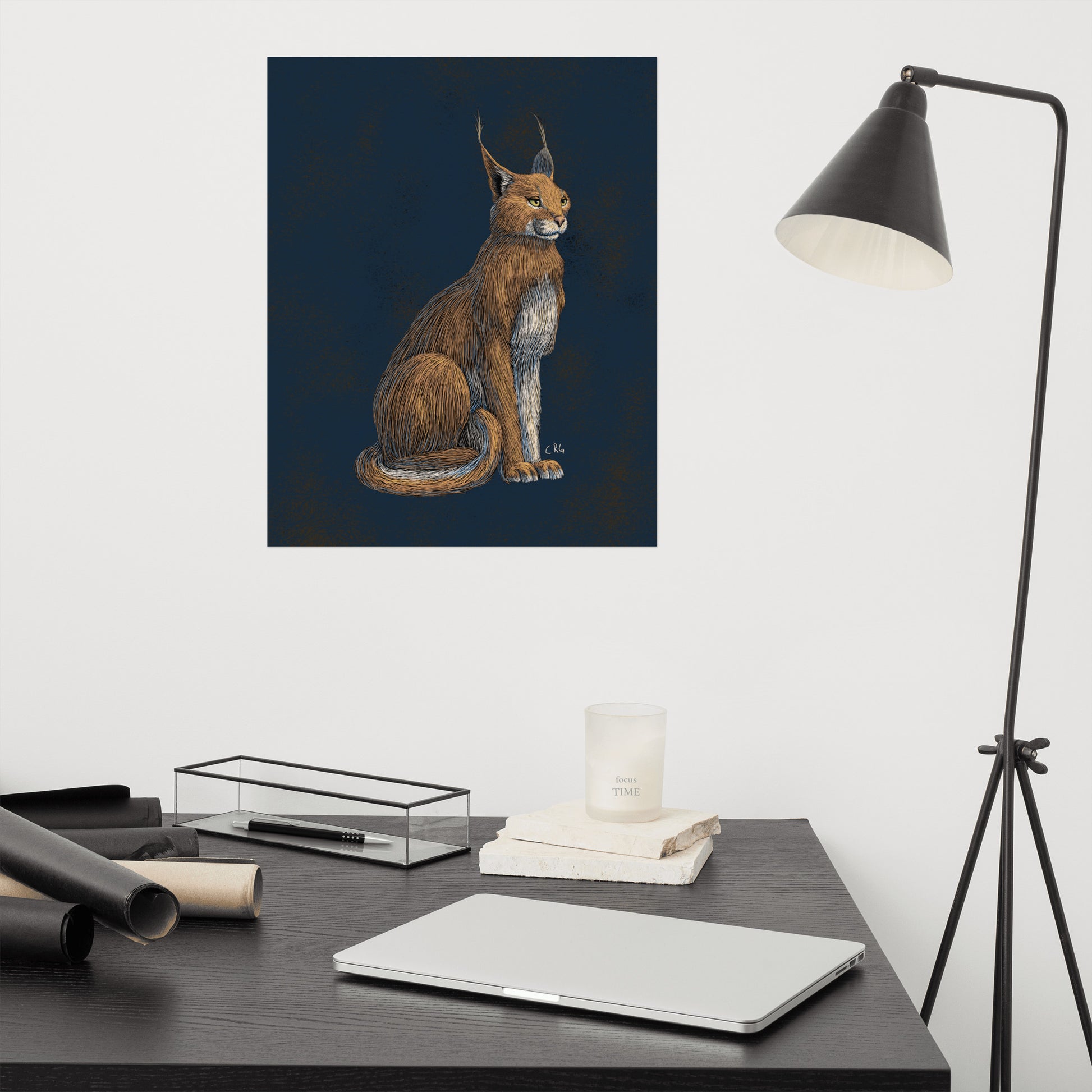 Regal Caracal Art Print