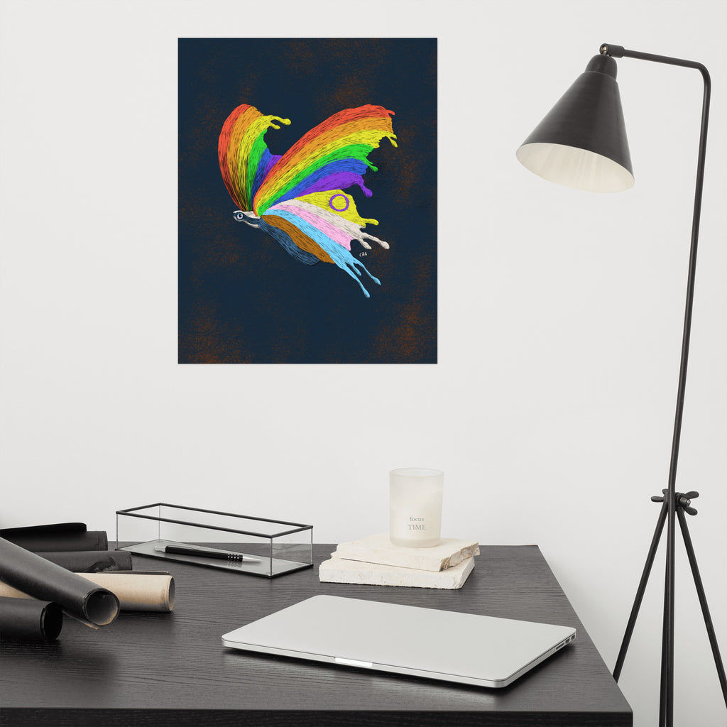 Pride Butterfly Art Print