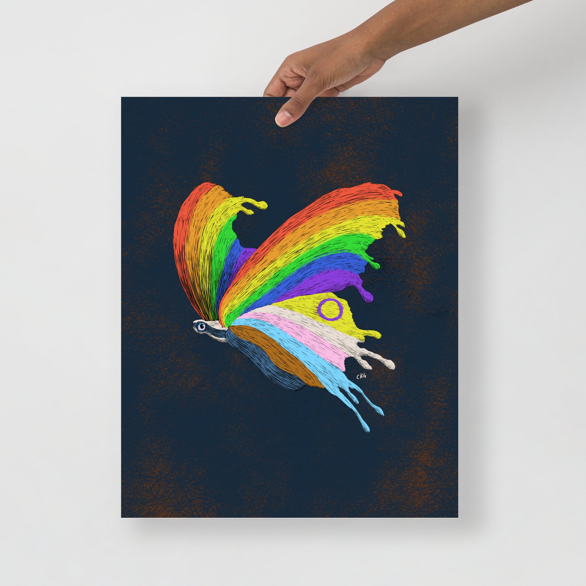 Pride Butterfly Art Print