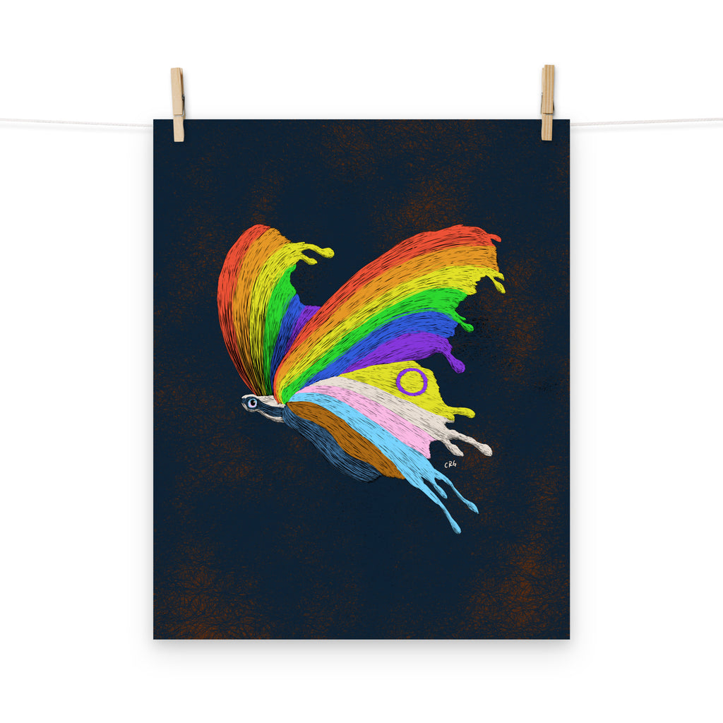 Pride Butterfly Art Print