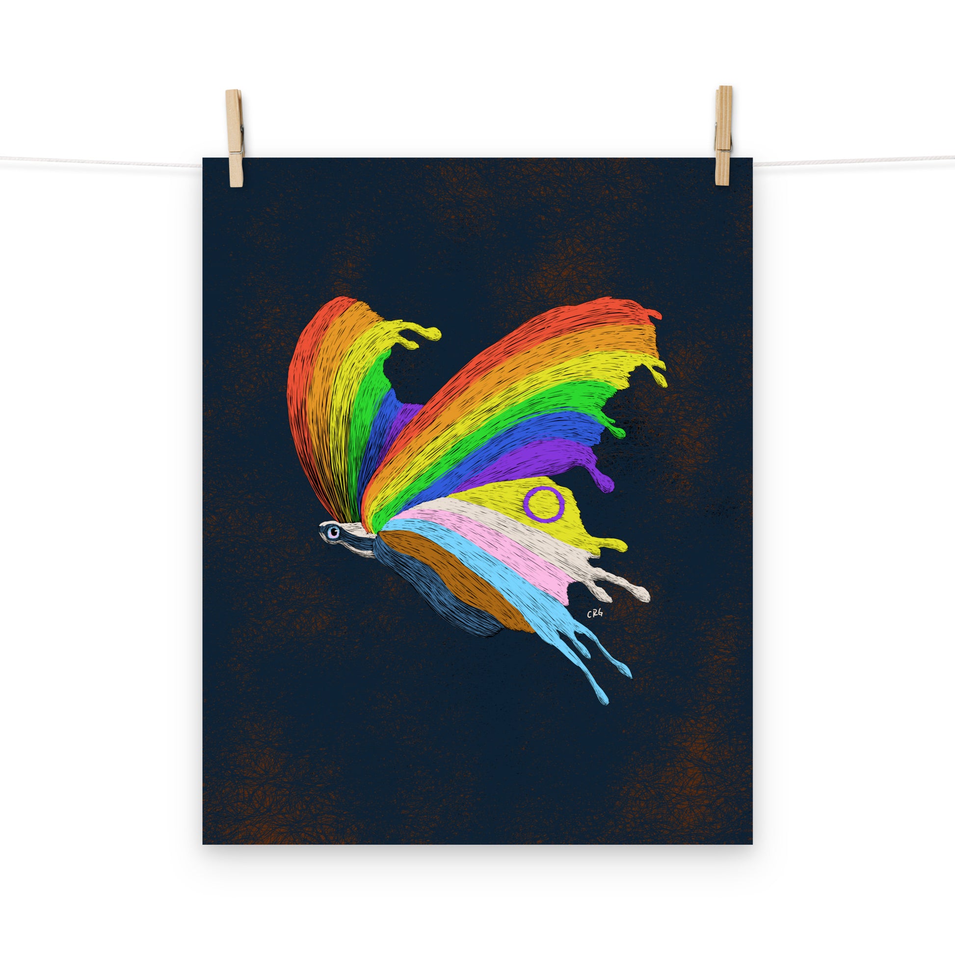 Pride Butterfly Art Print