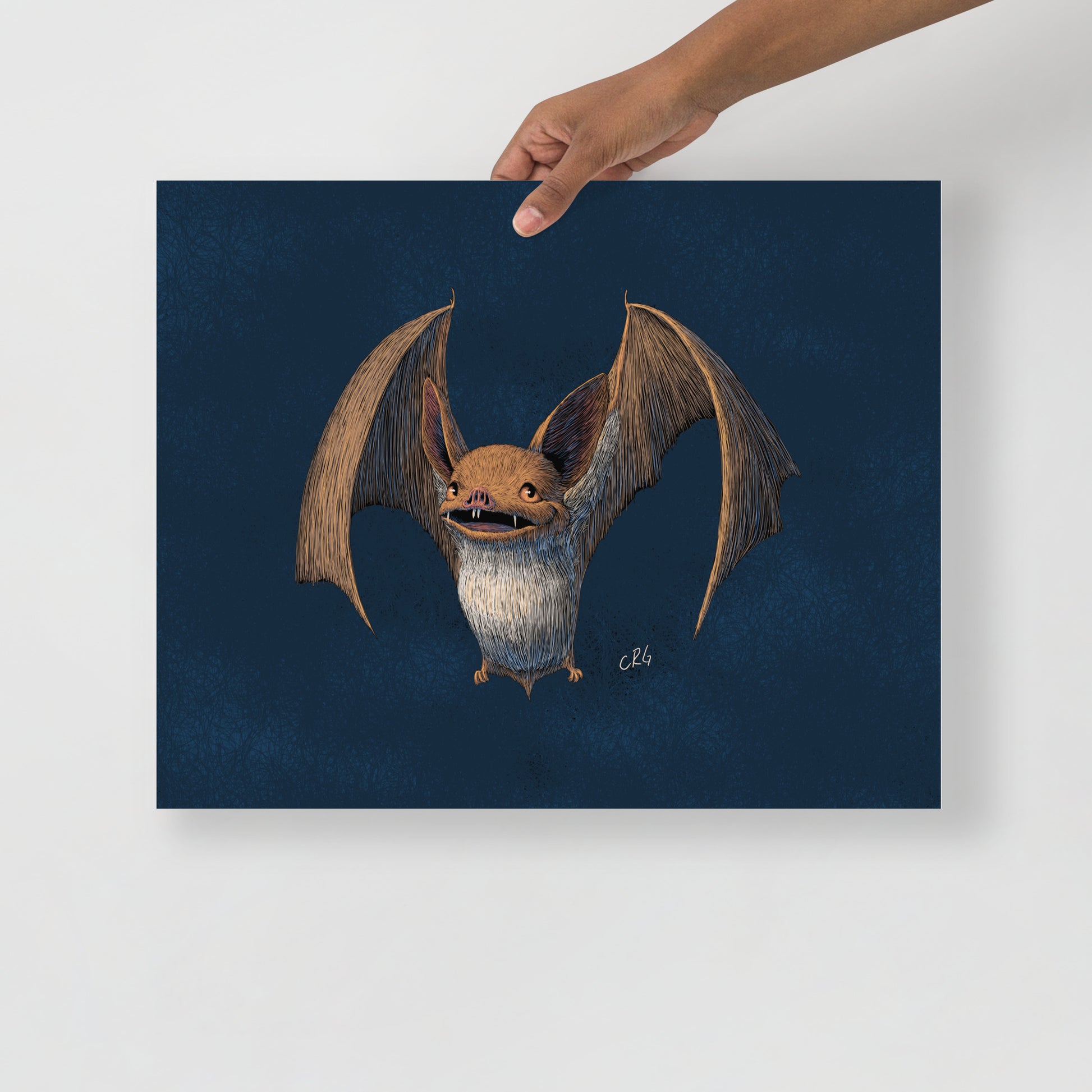 Happy Bat Art Print