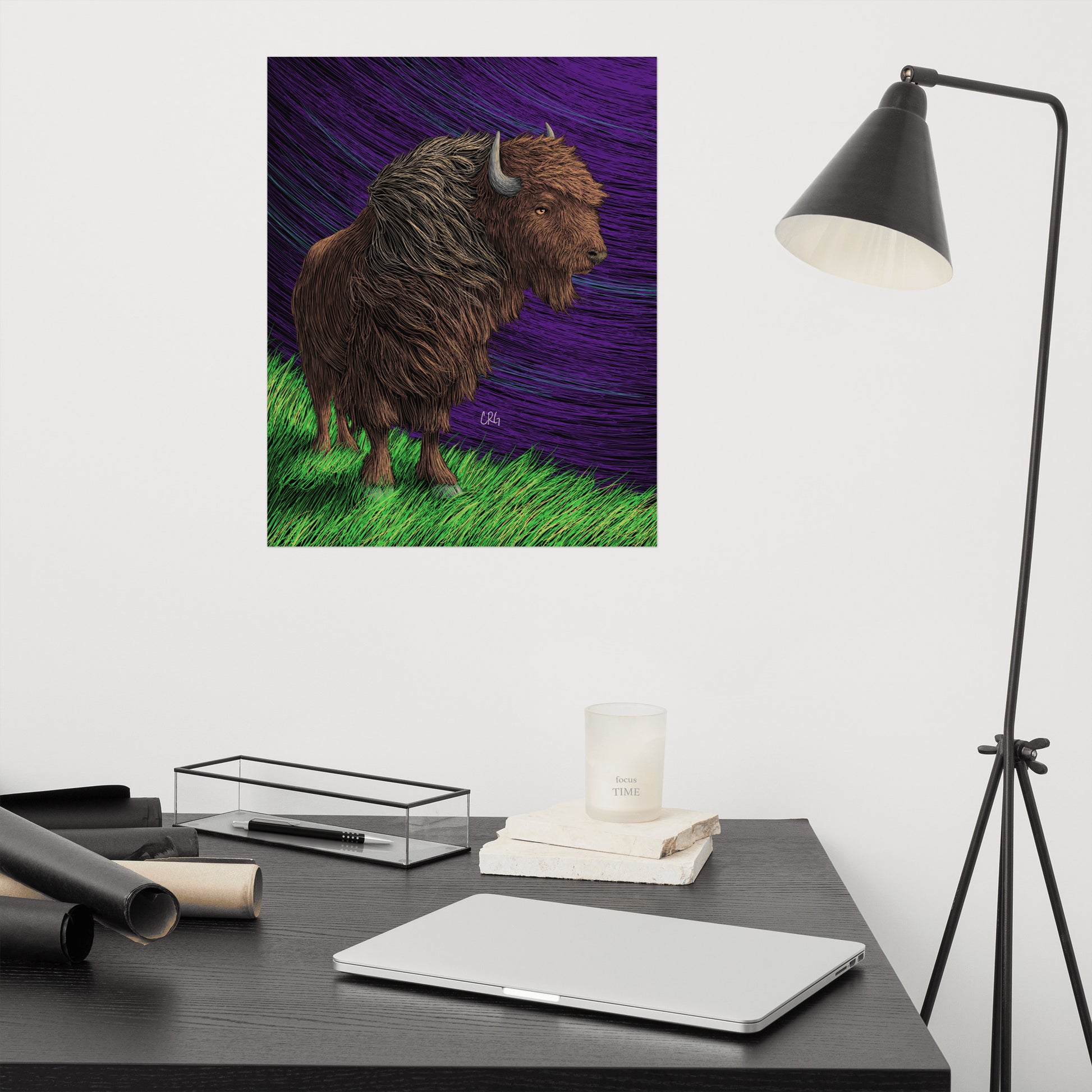 Bison Art Print