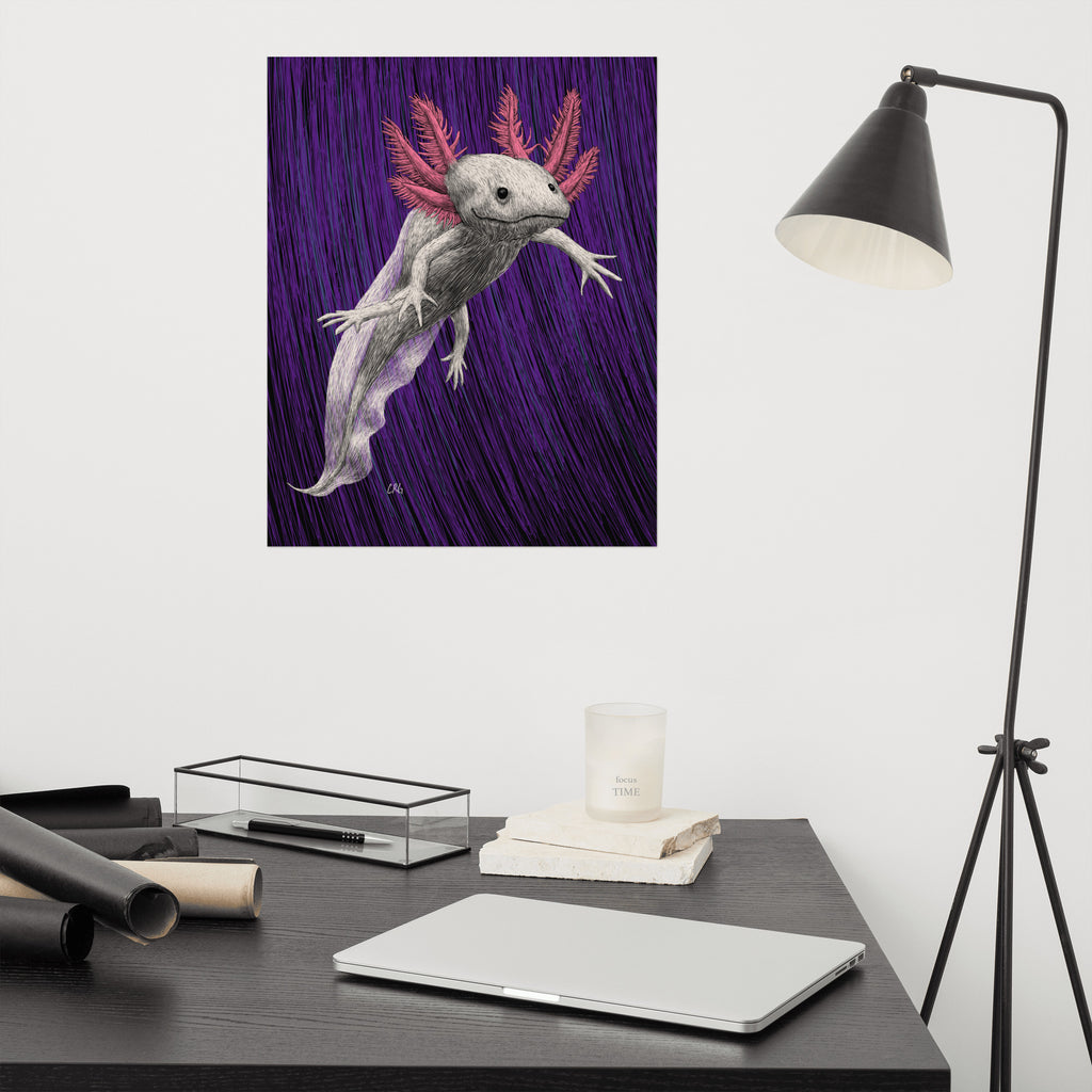 Axolotl Art Print