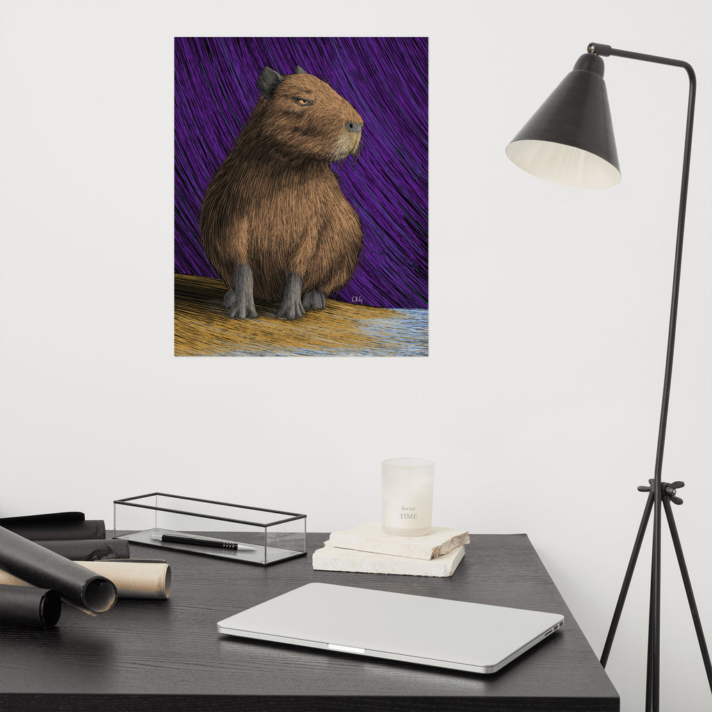Capybara Art Print
