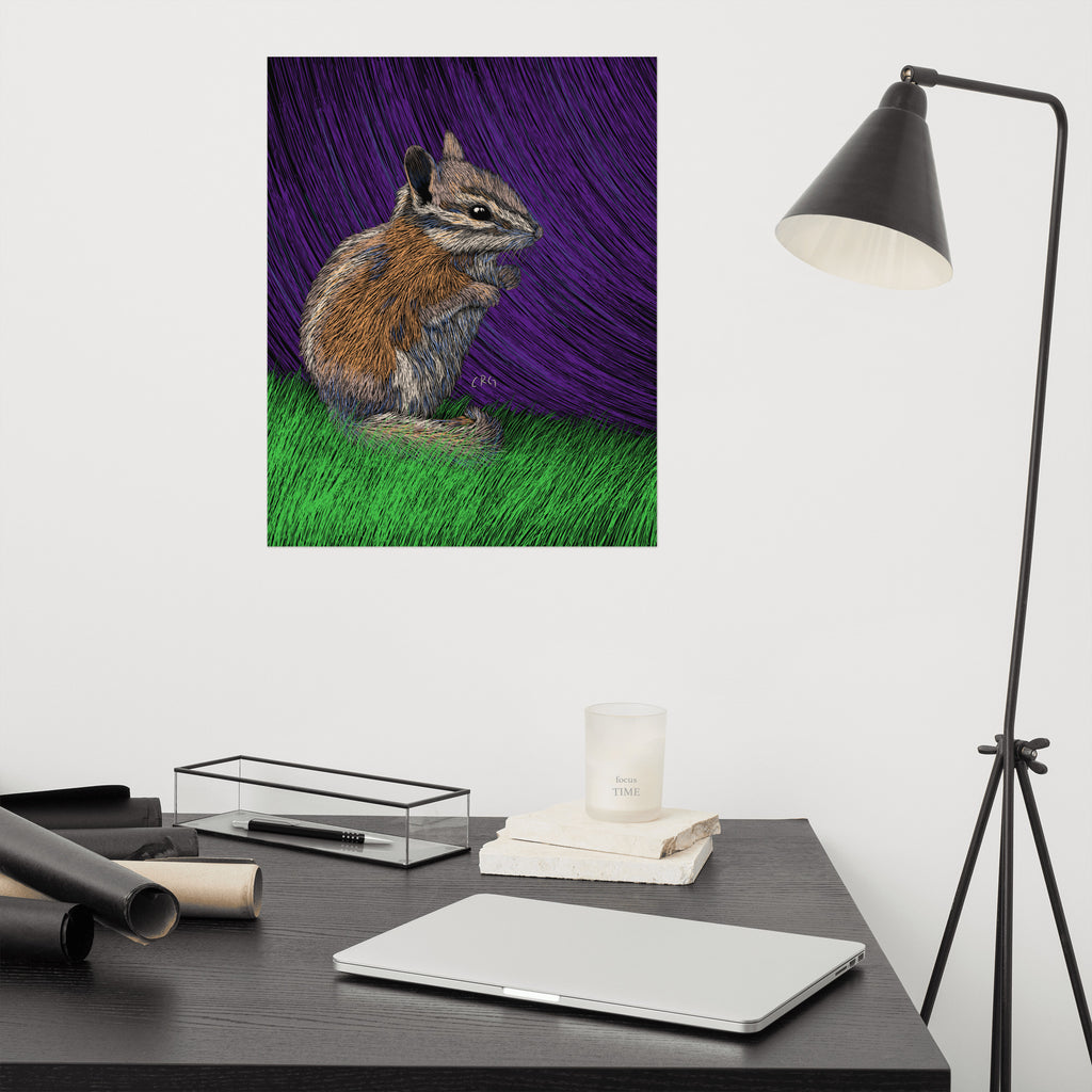 Chipmunk Art Print