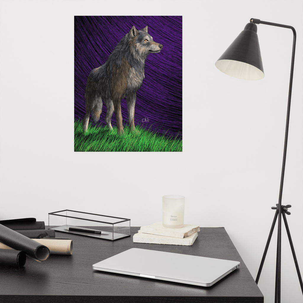 Gray Wolf Art Print