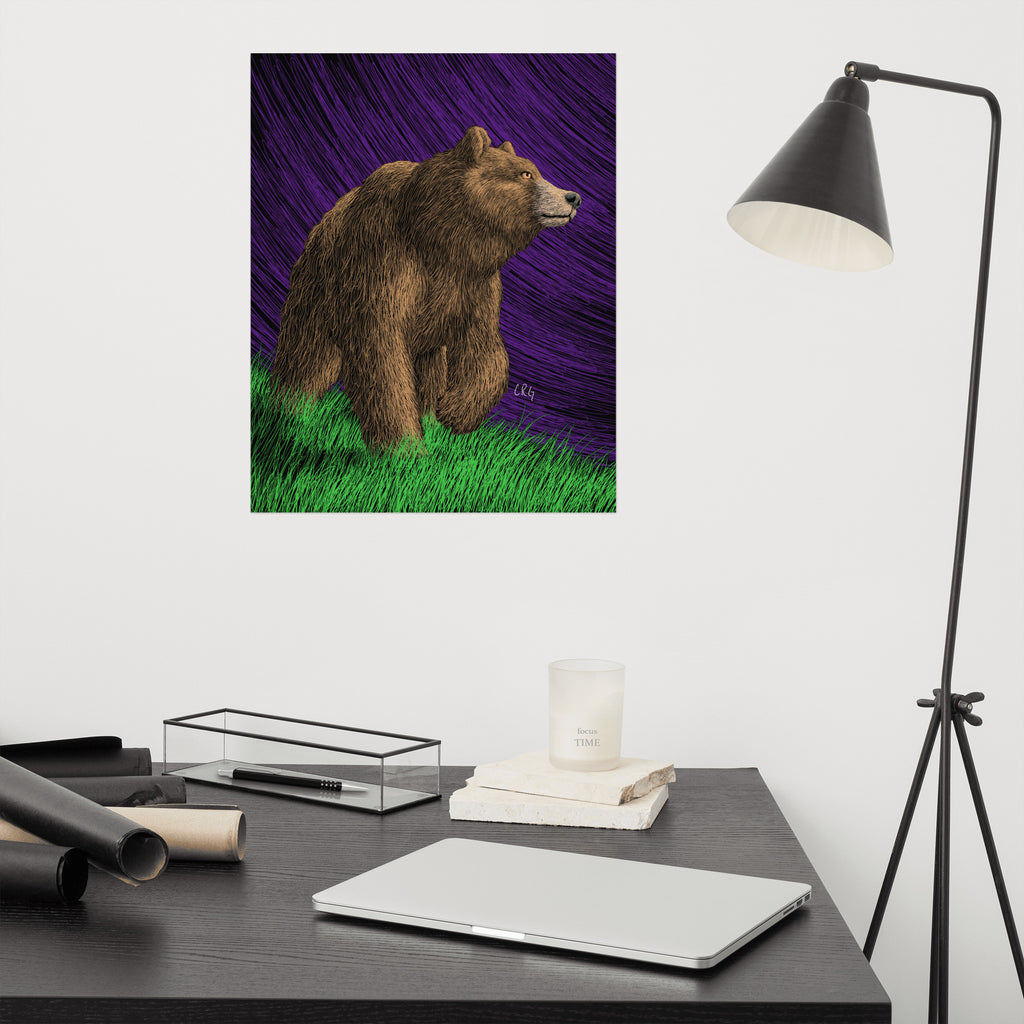 Grizzly Bear Art Print