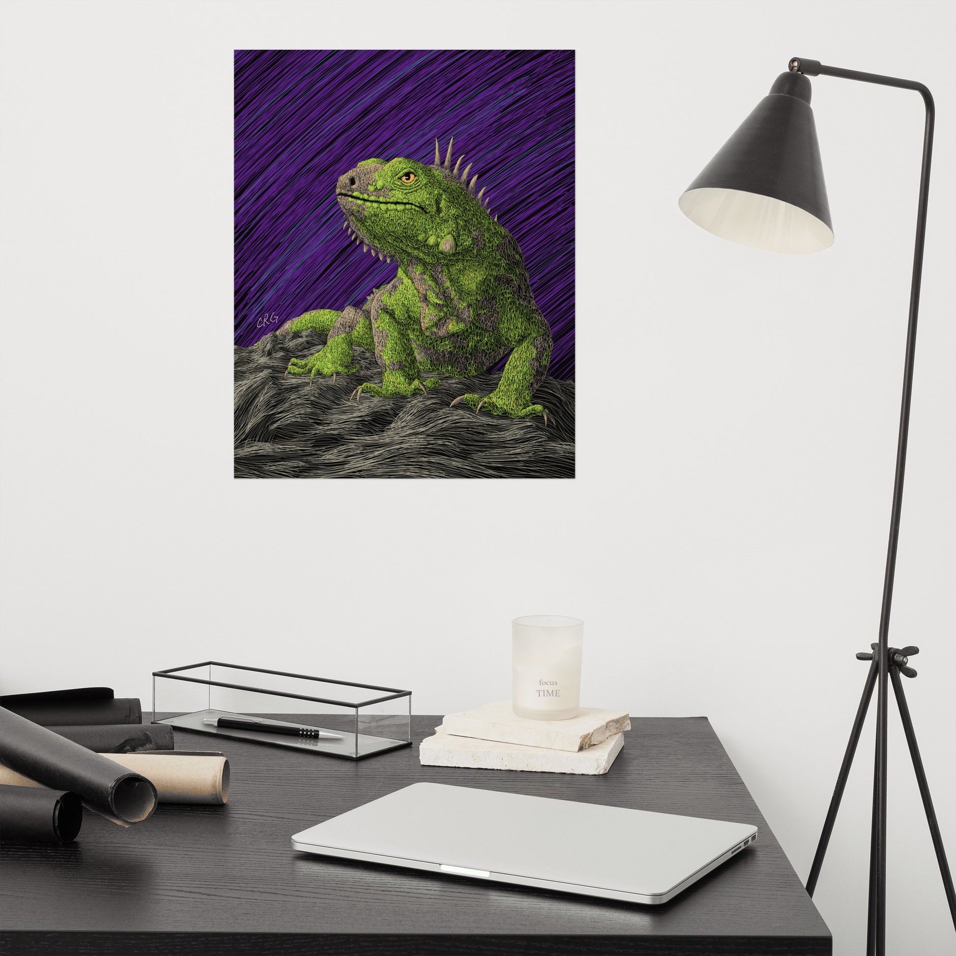 Iguana Art Print