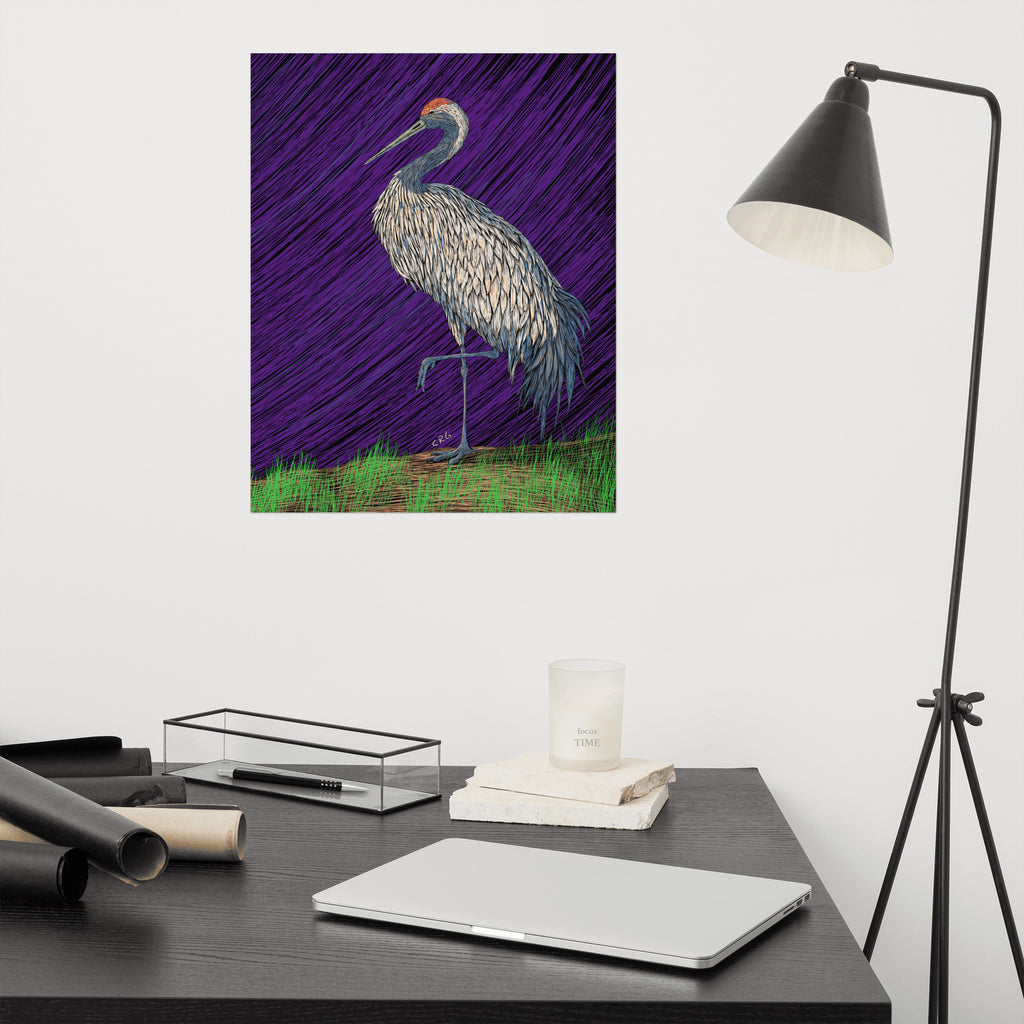 Crane Art Print