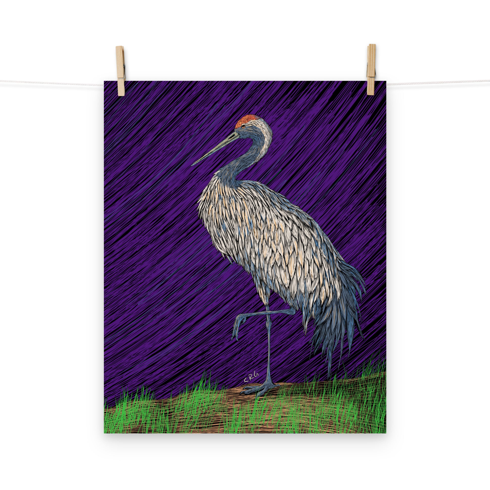 Crane Art Print