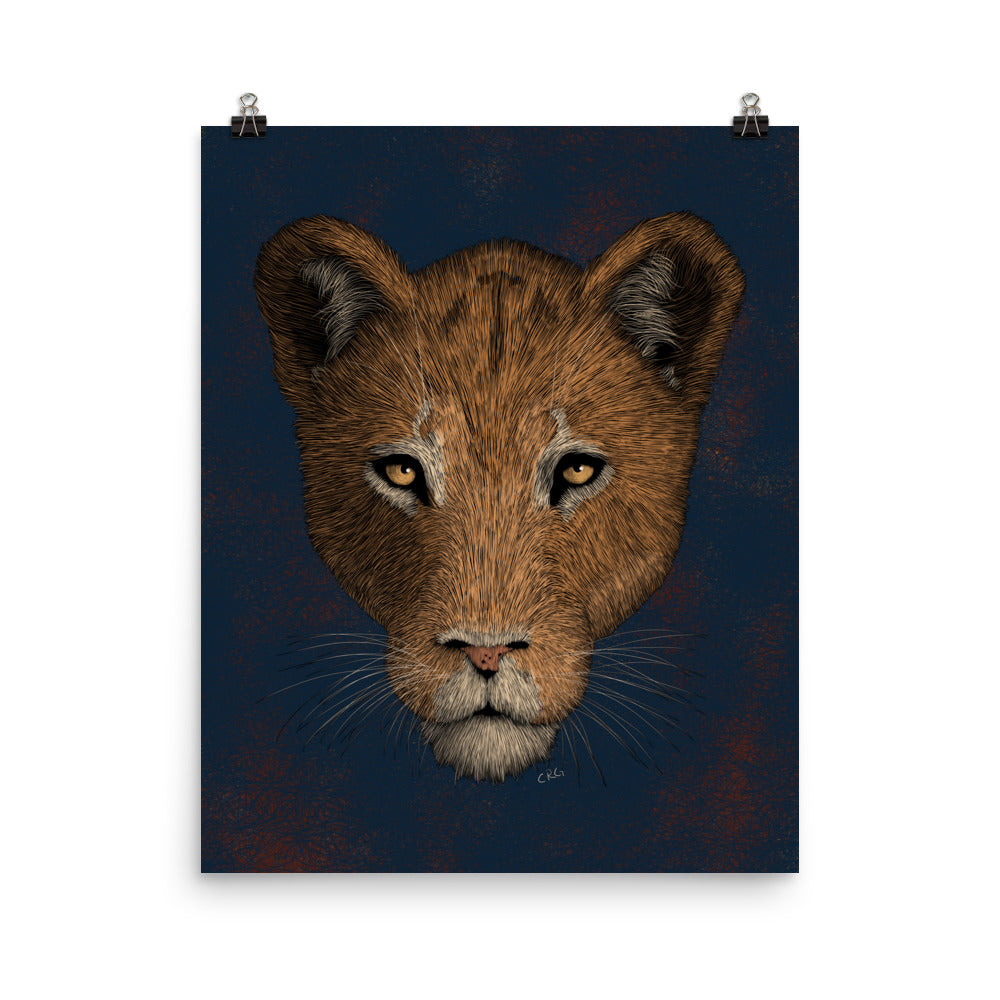 Lioness Art Print