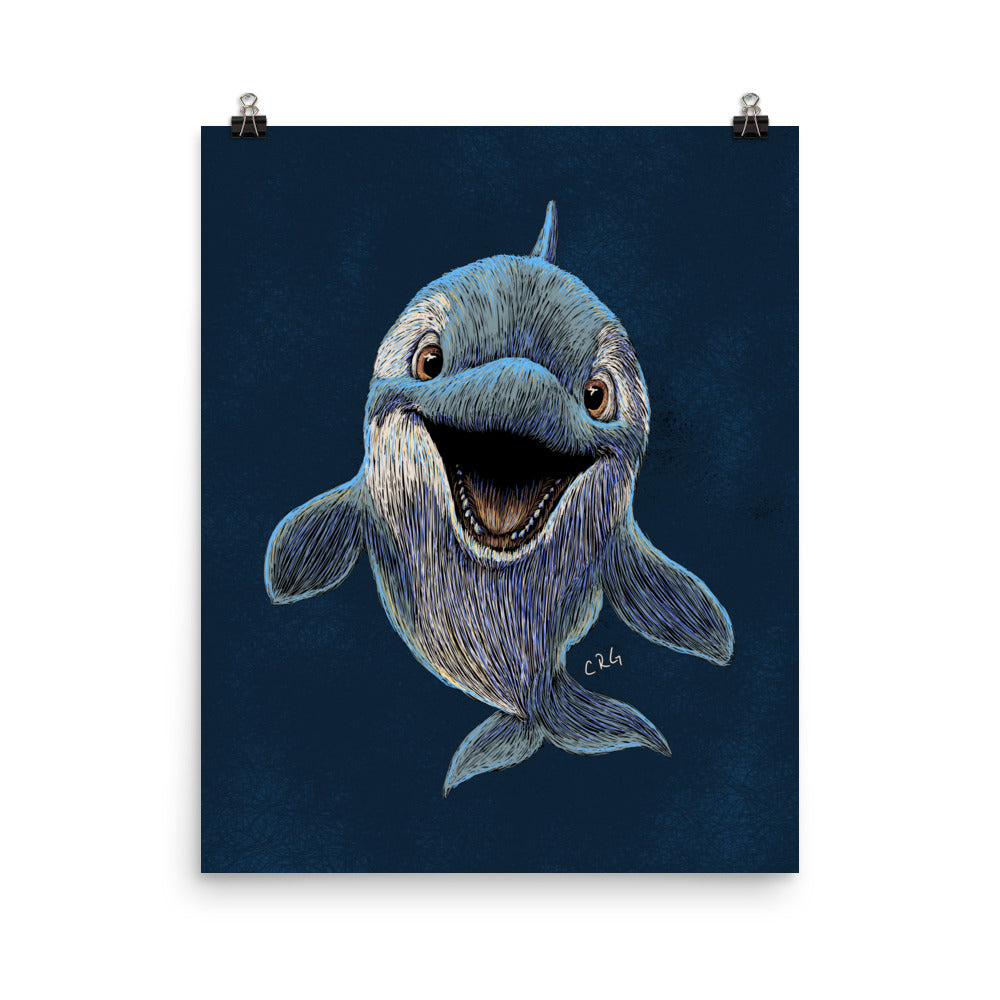 Happy Orca Art Print