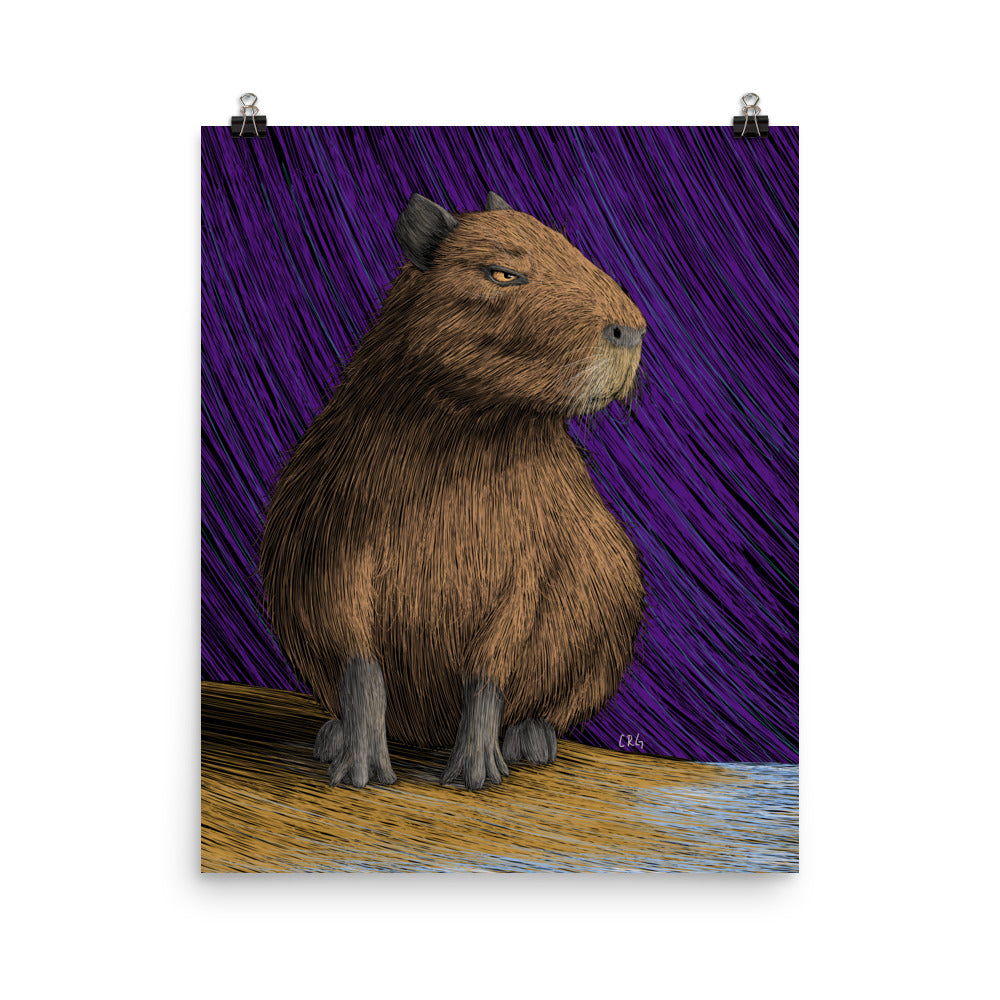 Capybara Art Print