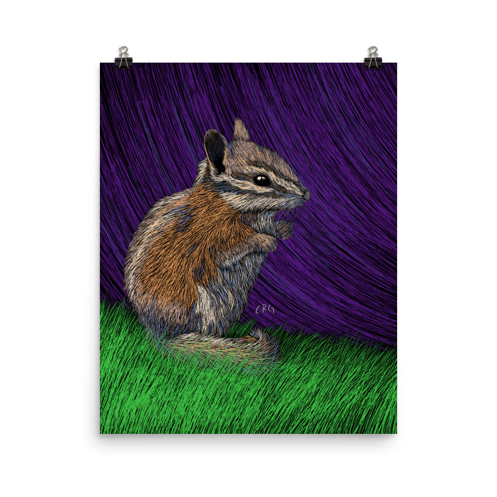 Chipmunk Art Print
