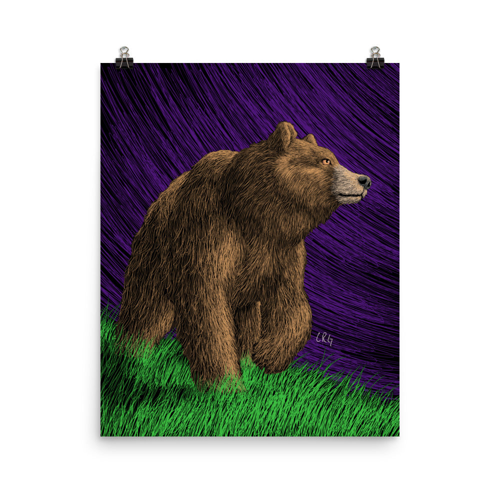 Grizzly Bear Art Print
