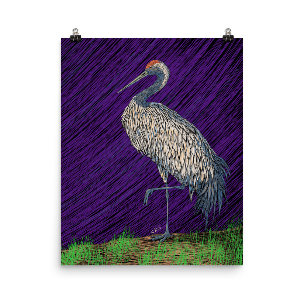 Crane Art Print