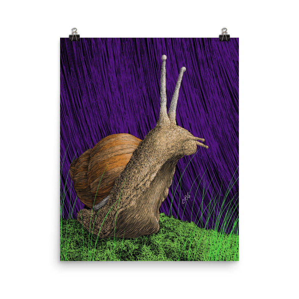 Snail Art Print
