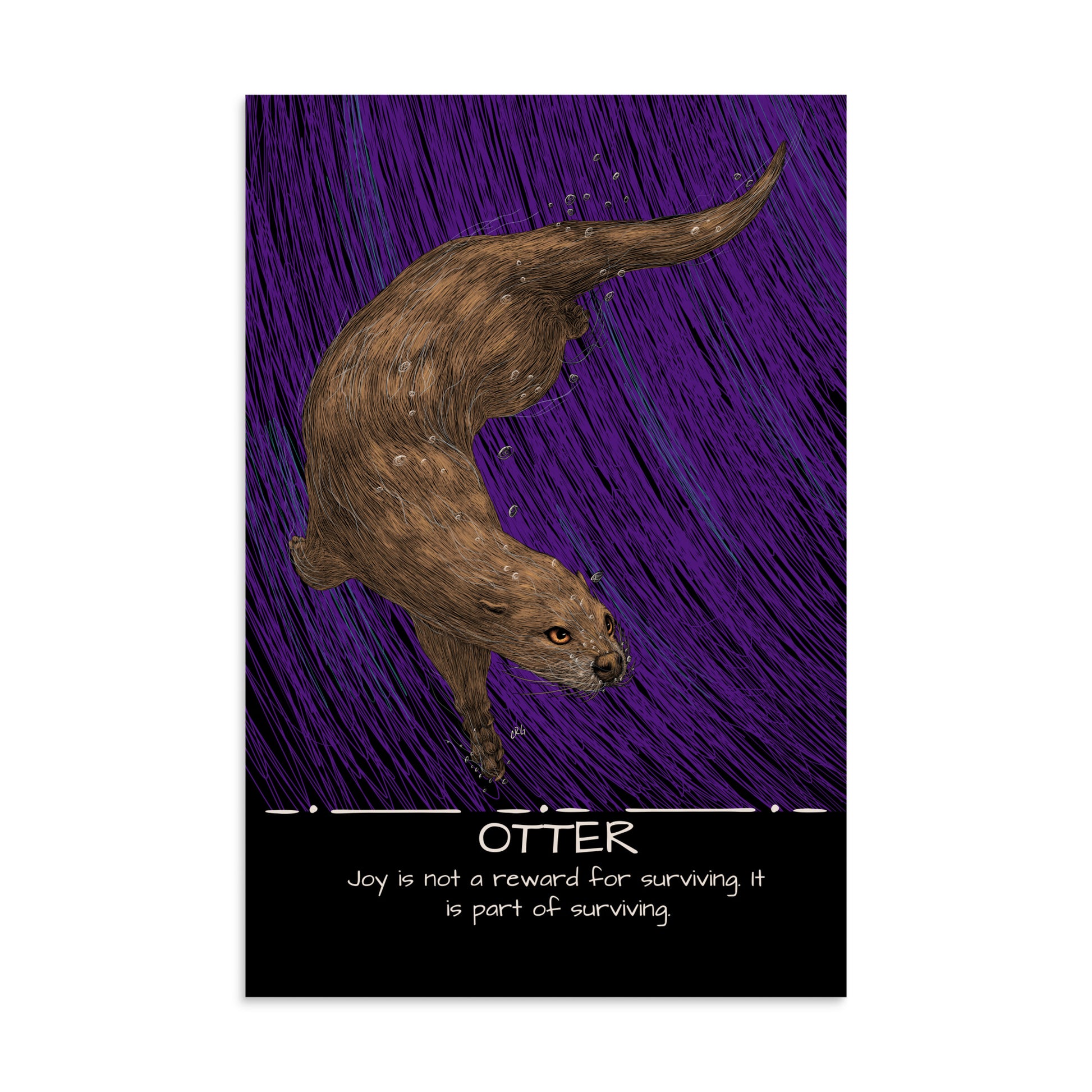 Otter Art Print