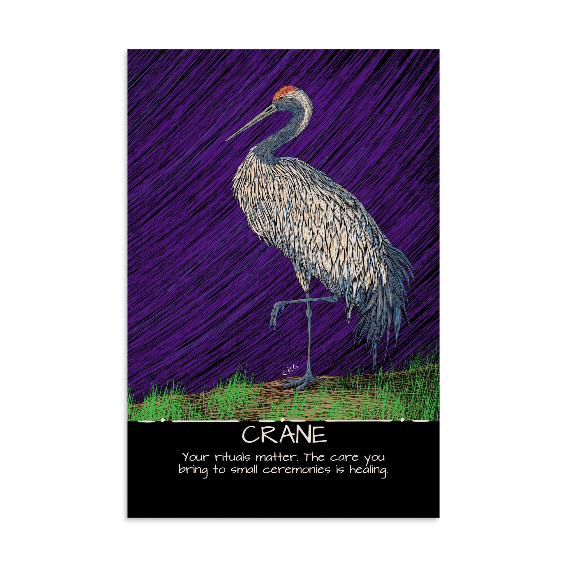 Crane Art Print
