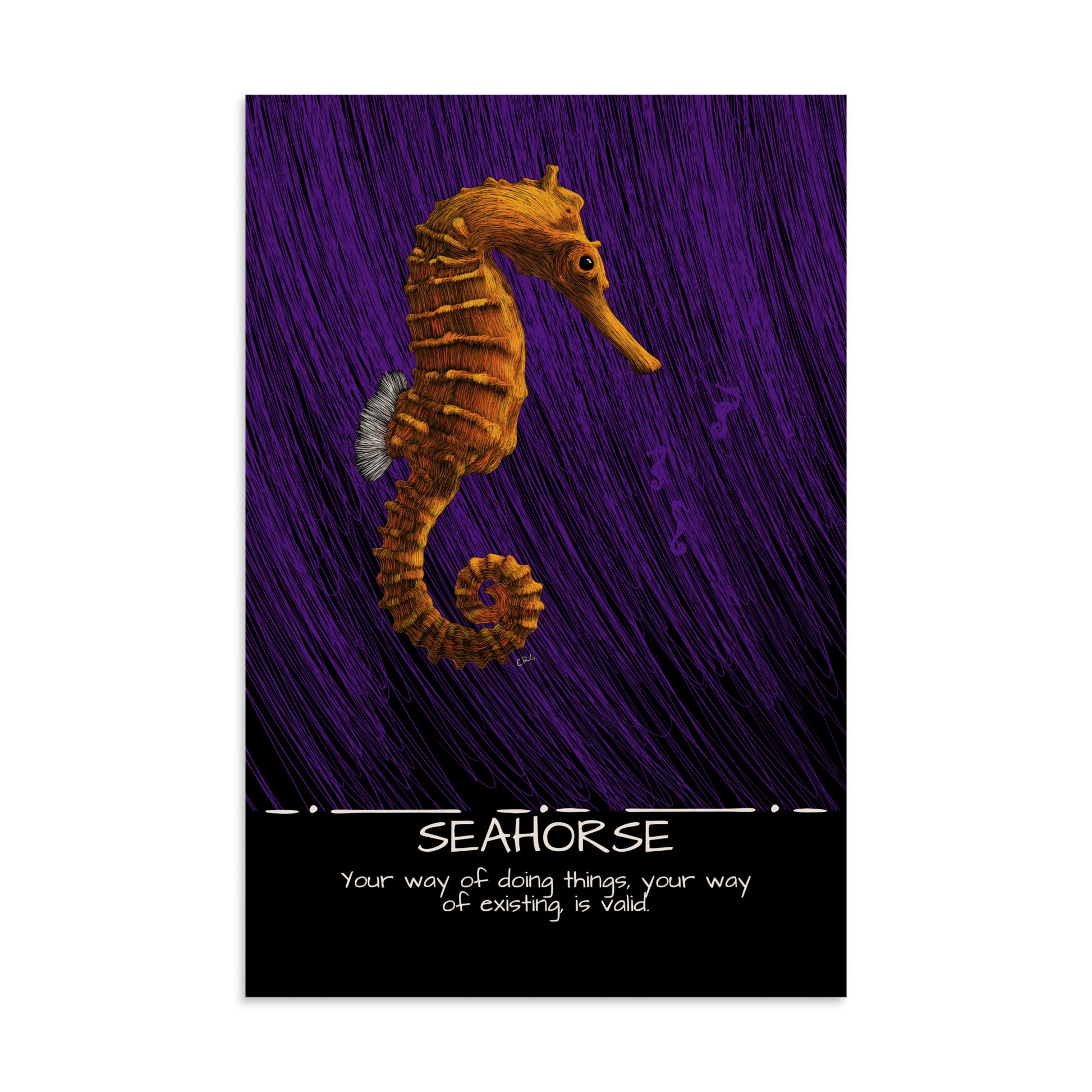 Seahorse Art Print