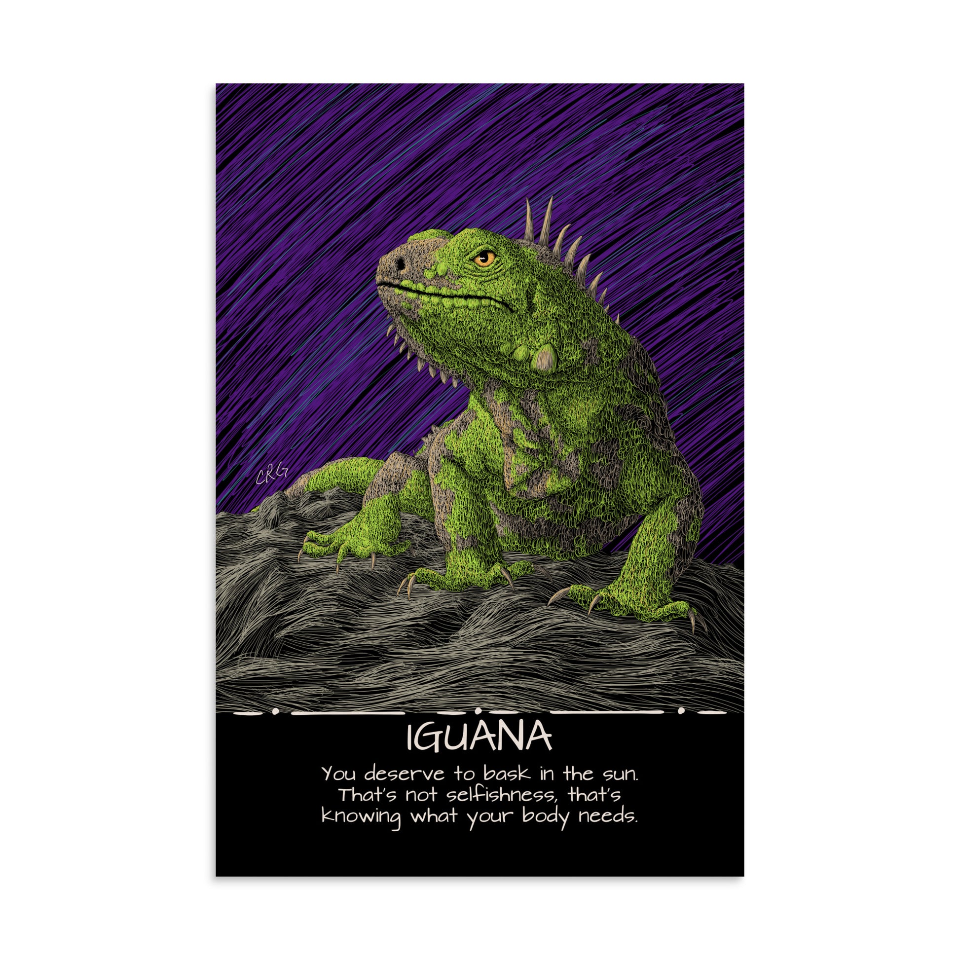 Iguana Art Print