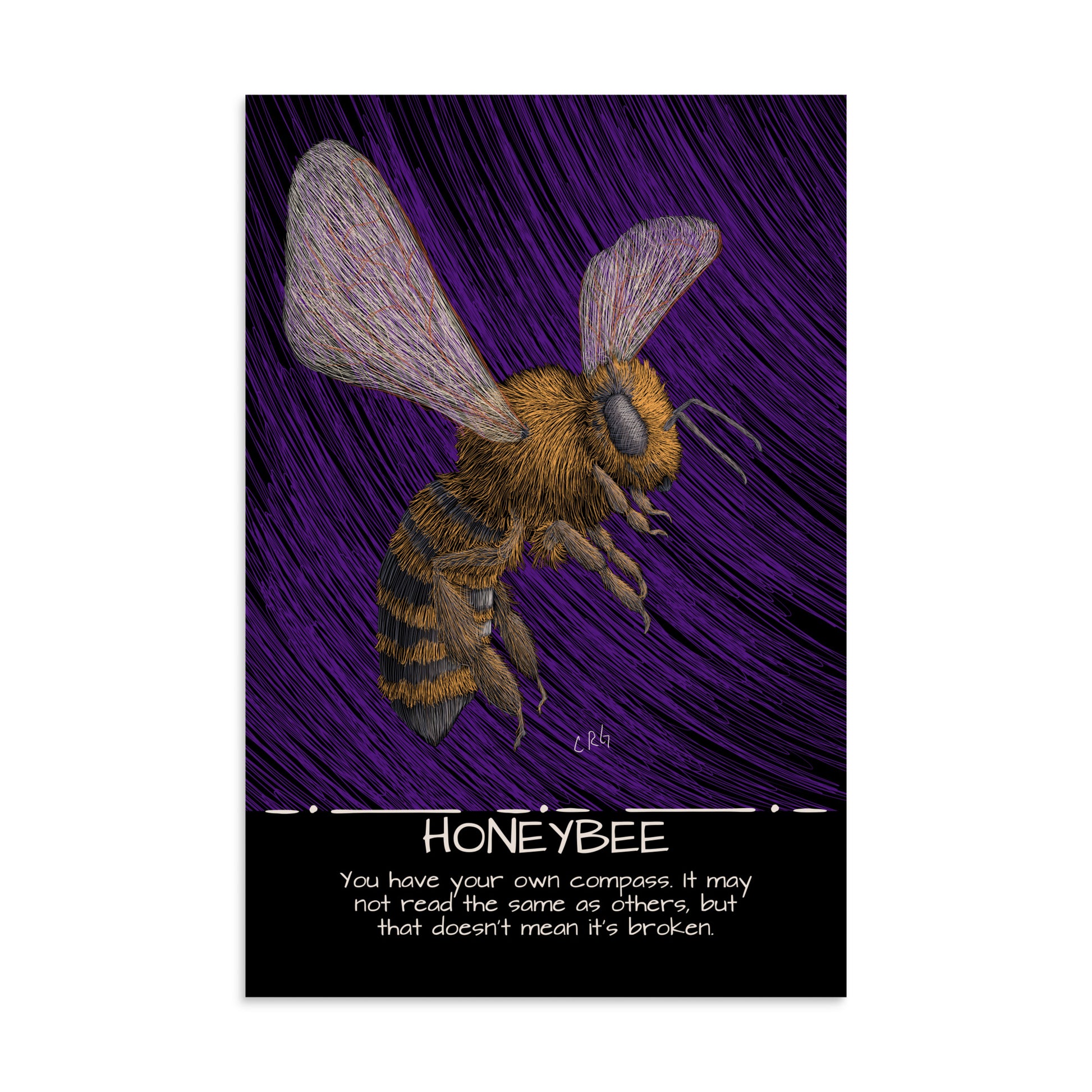 Honeybee Art Print