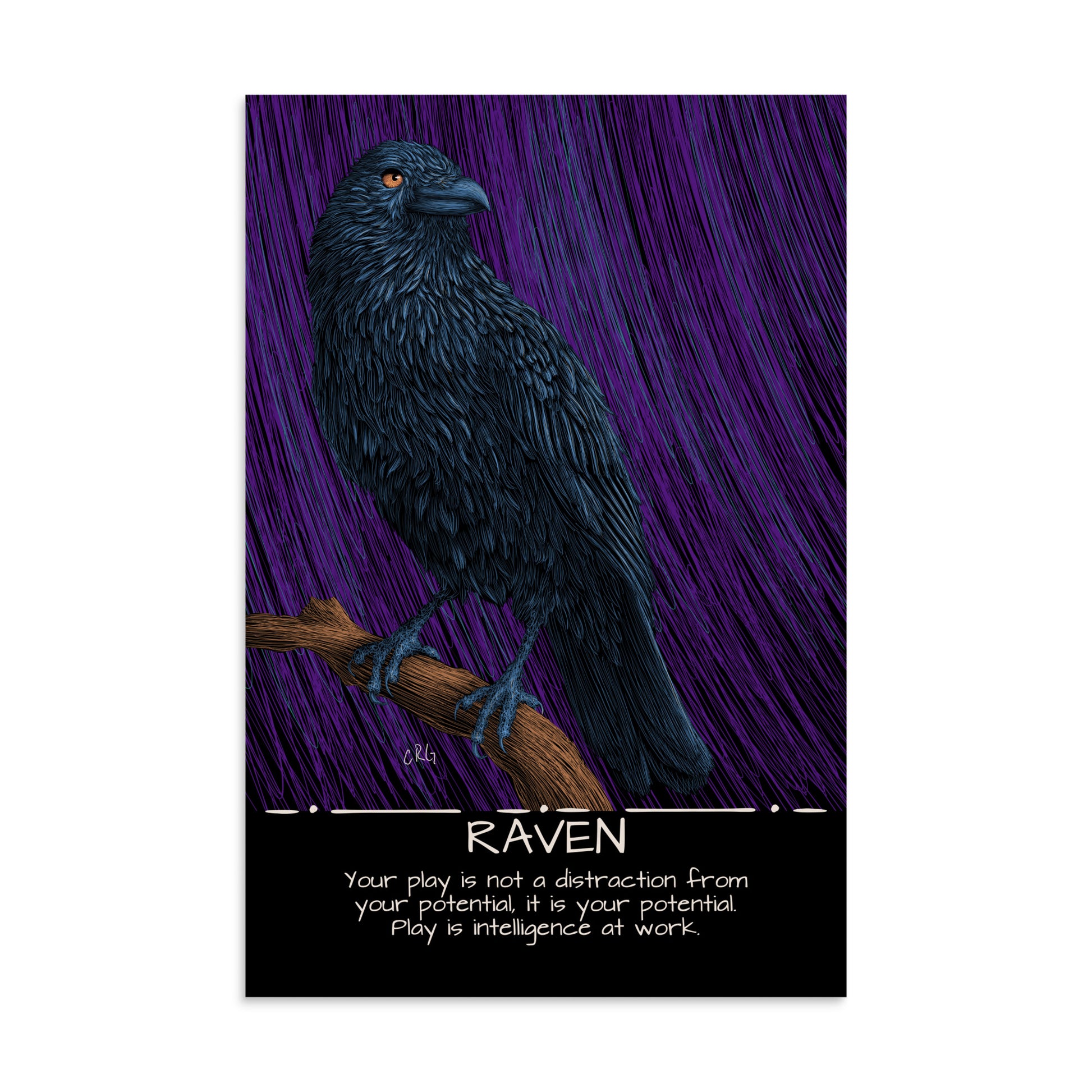 Raven Art Print