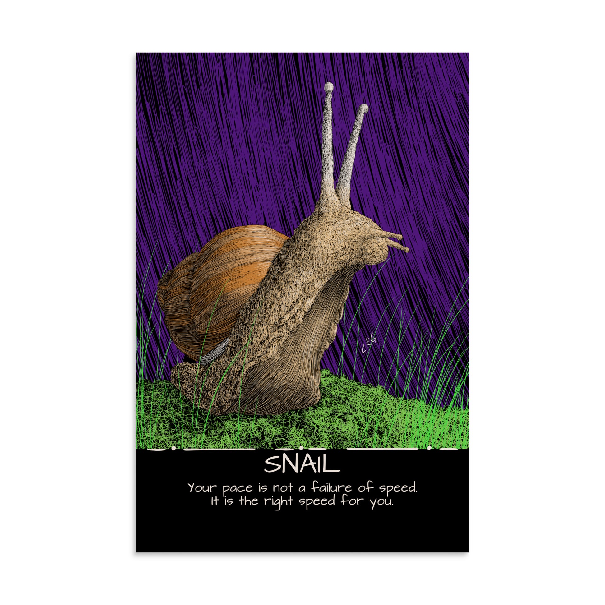 Snail Art Print