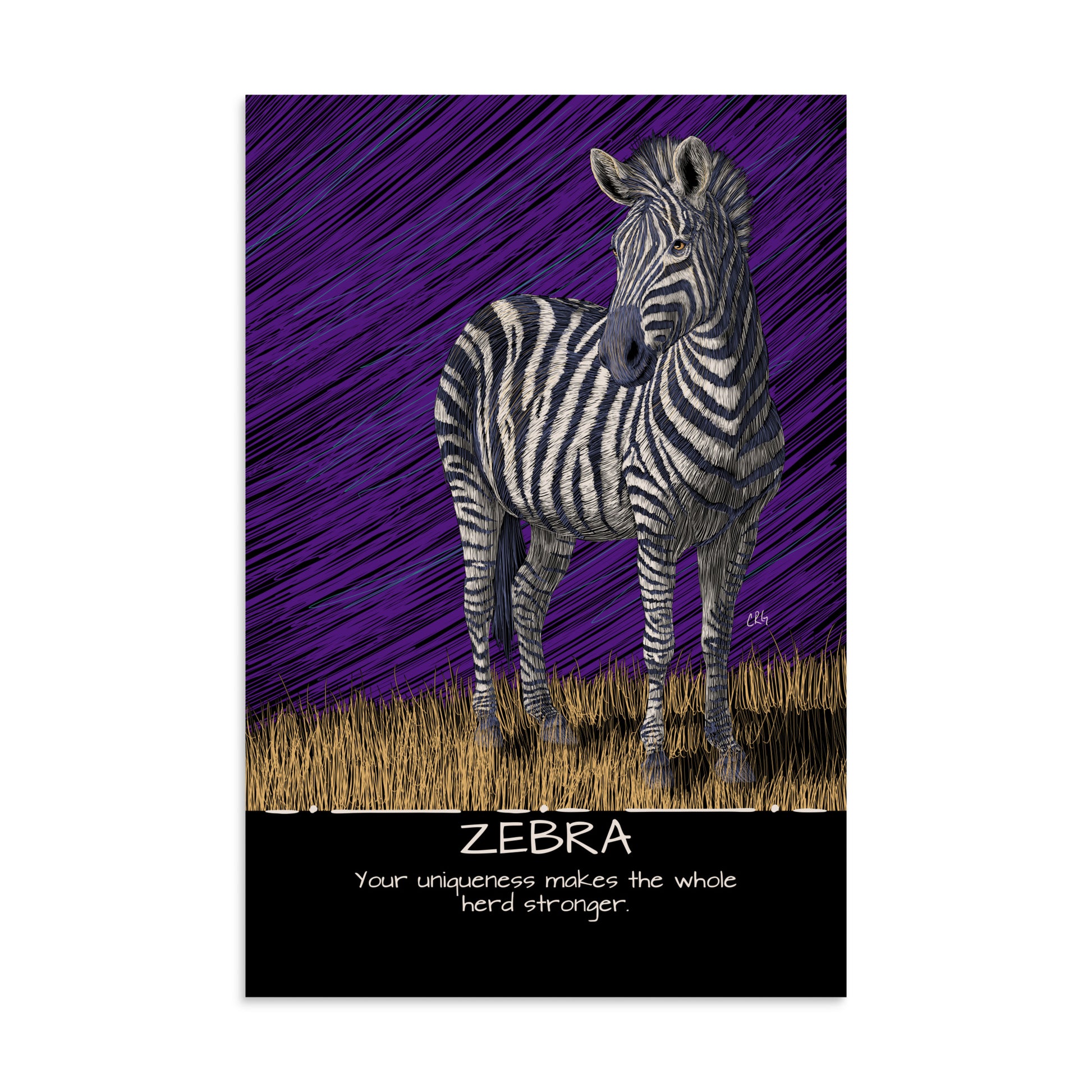 Zebra Art Print