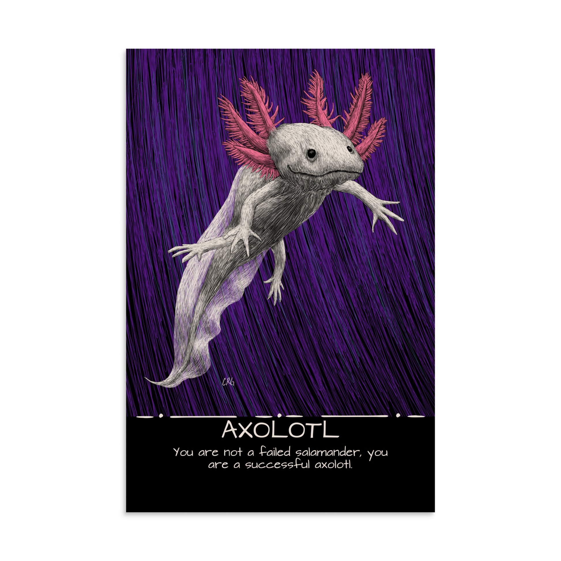 Axolotl Art Print