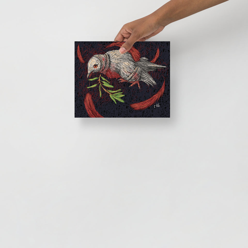 The Dying Dove Art Print